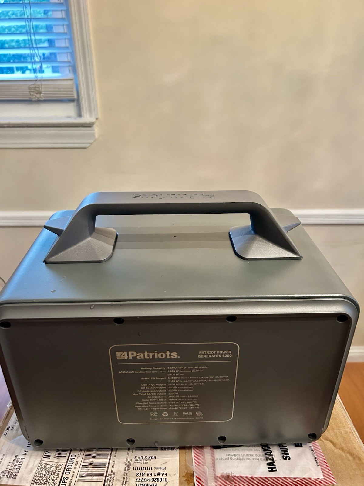 4Patriots Patriot Power Generator 1200 Portable