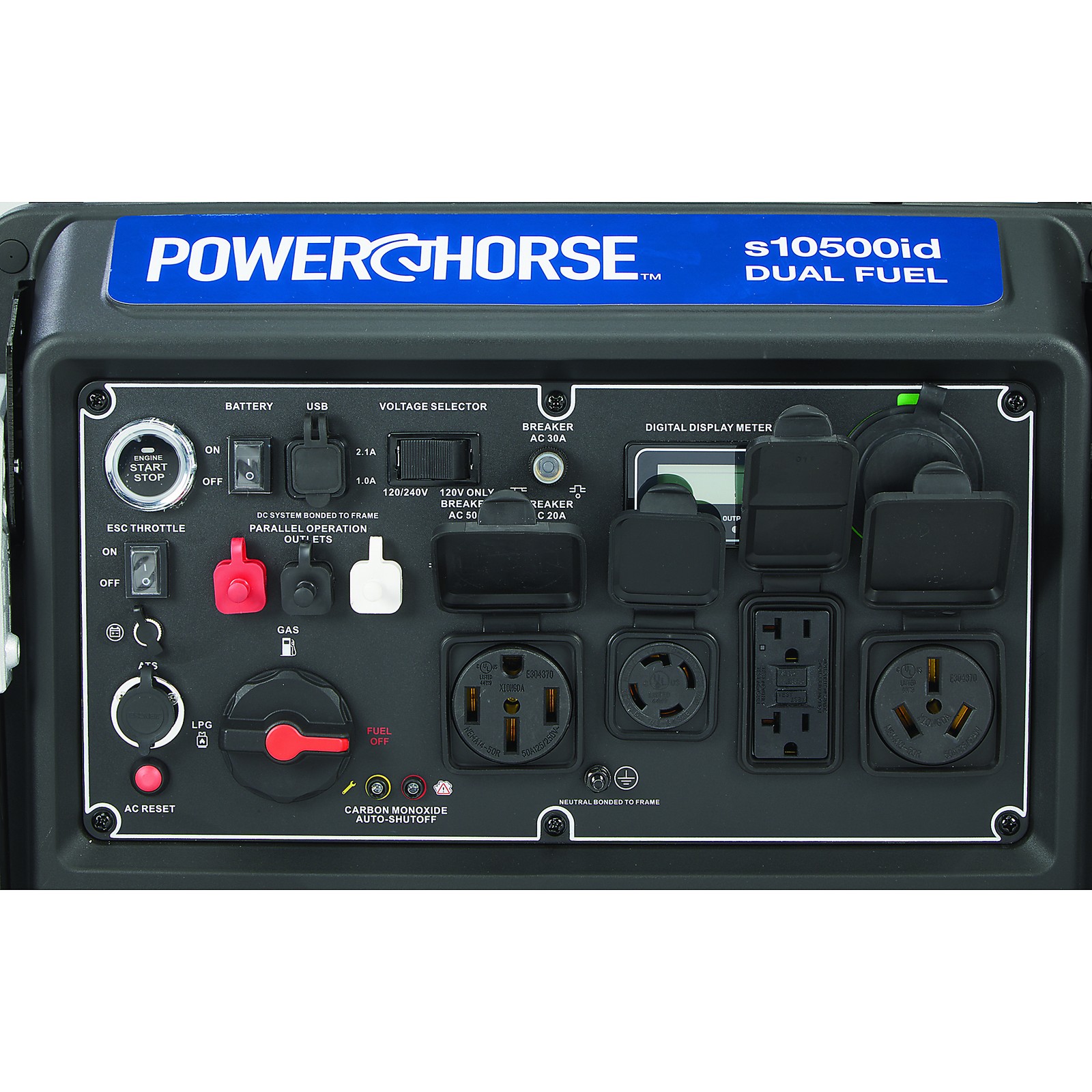 Powerhorse Inverter Generator, 10,500 Surge Watts, 8300 Rated Watts, 120/240V,