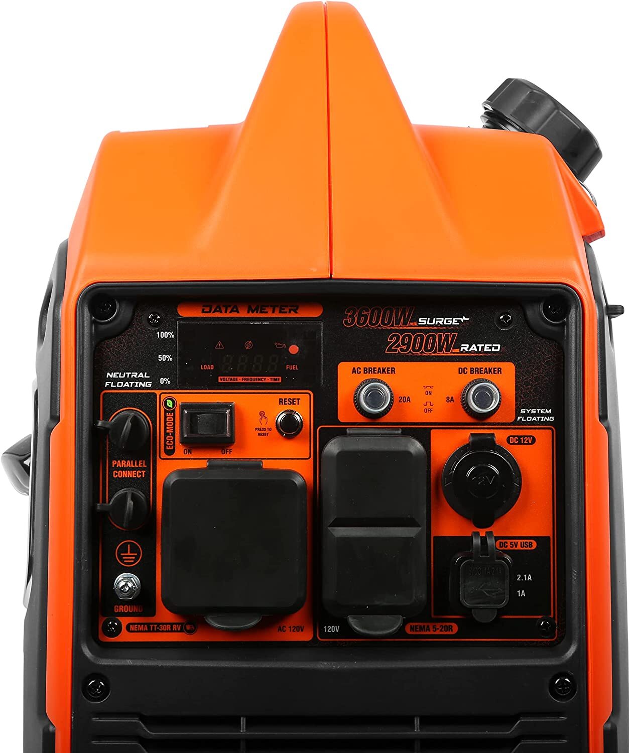 WEN 3,600-W Quiet Portable RV Ready Gas Powered Inverter Generator, Ultralight