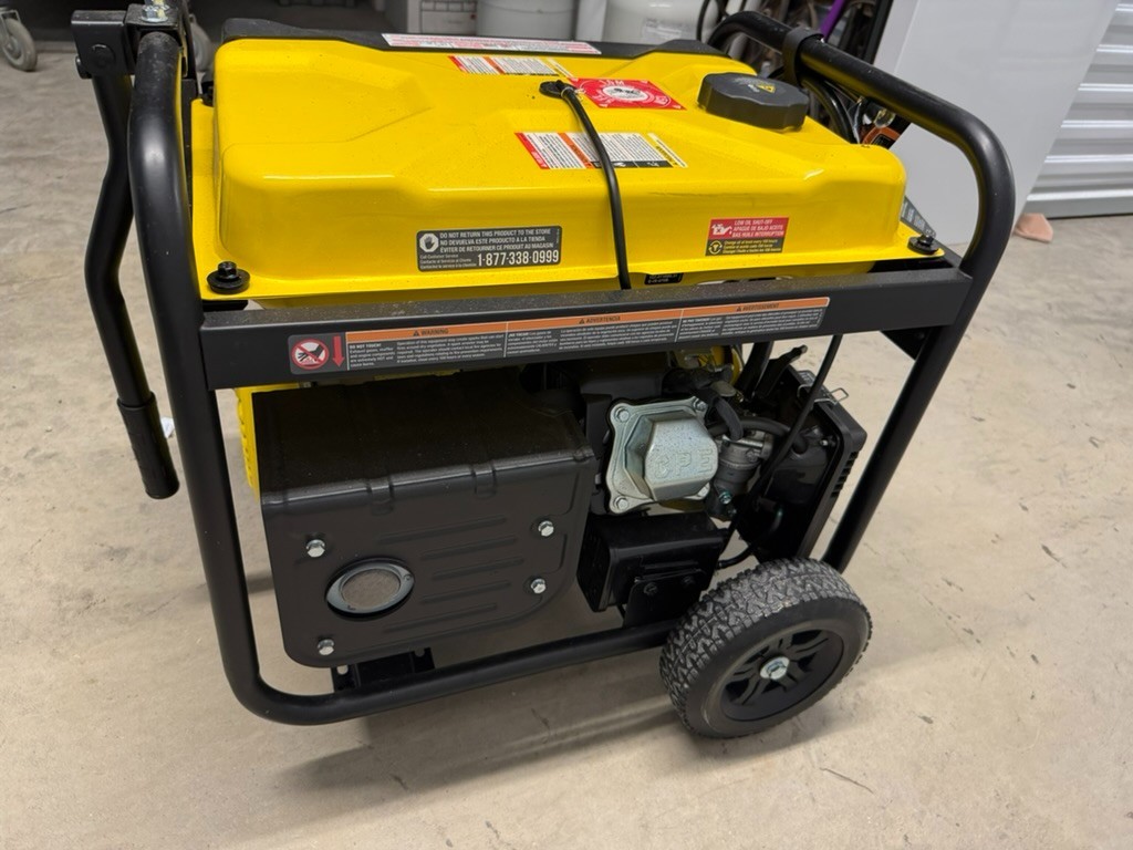 Champion 100297 Dual Fuel Portable Generator with Electric Start – New