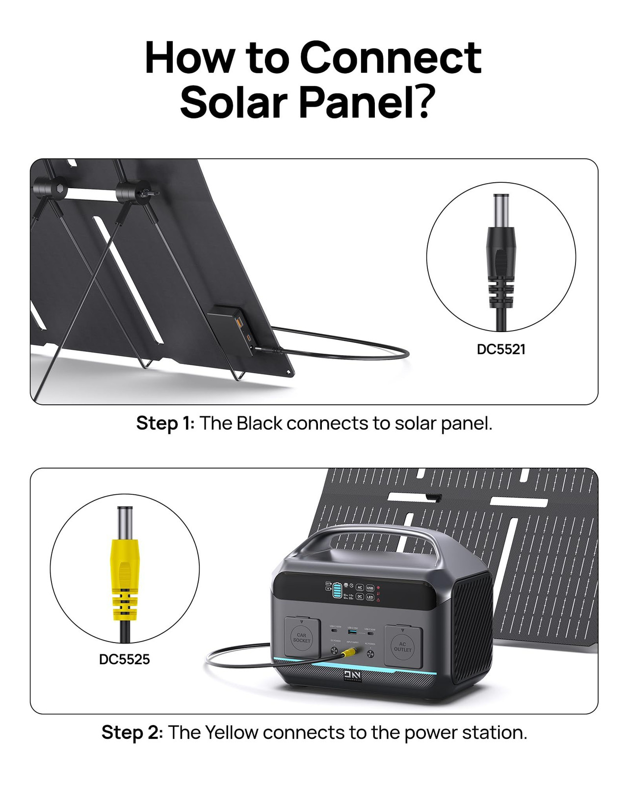 DaranEner Portable Power Station with 100W Foldable Solar Space Gray SP