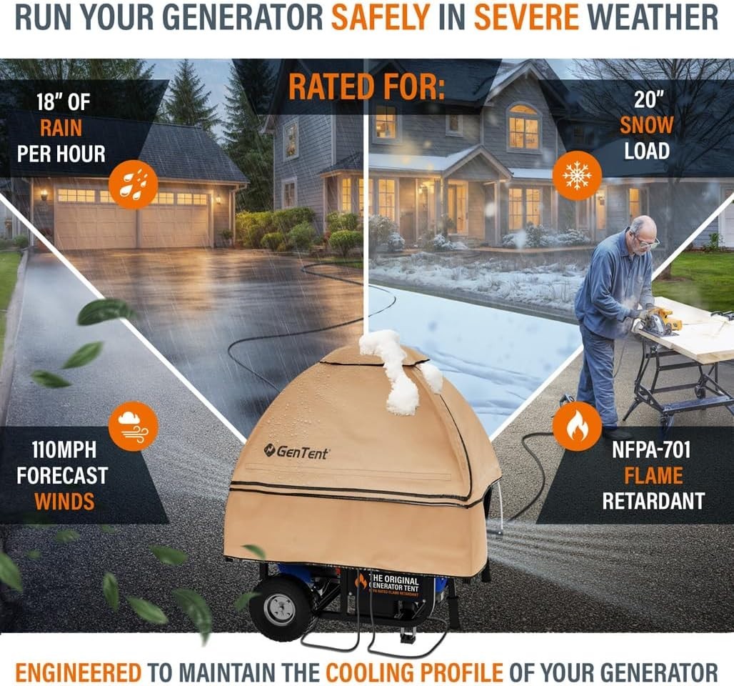 Universal Generator Tent Cover – Tan