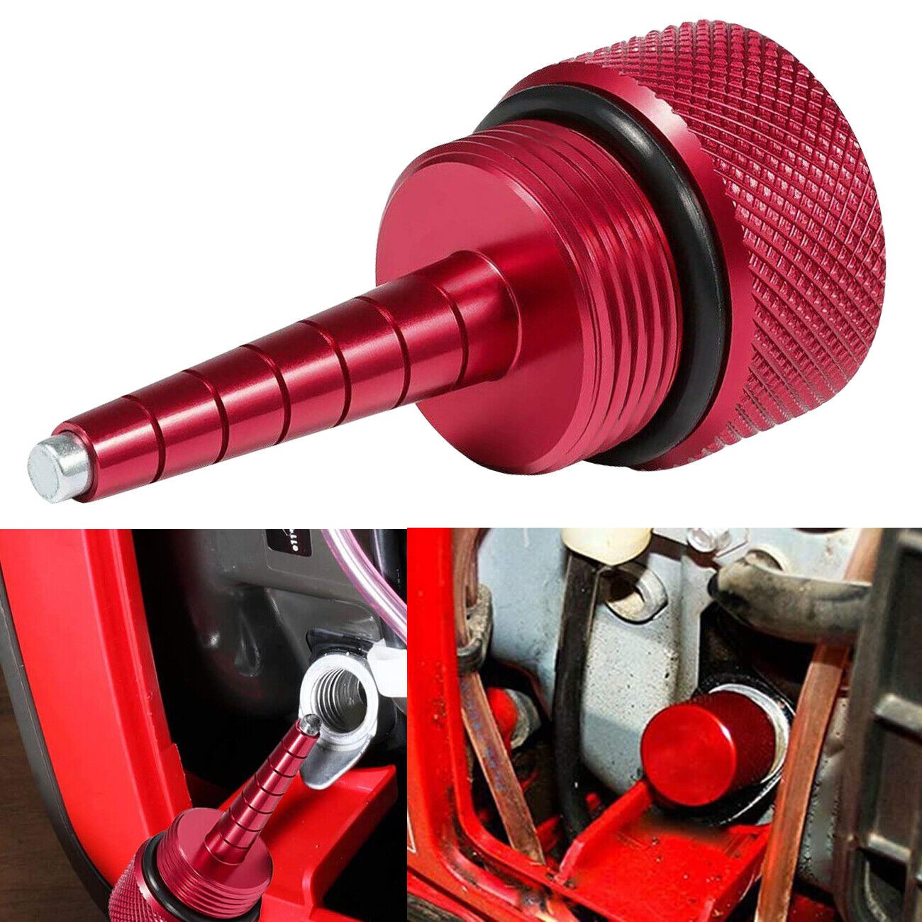Magnetic Oil Dipstick Generator Oil Dip Stick Red for Honda EU2200i Generator