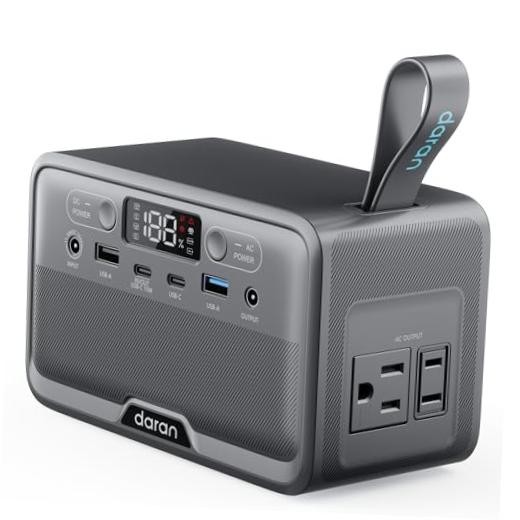 Portable Power Station 89.6Wh LiFePO4 Battery 100W(200W Peak) Advanced Gray