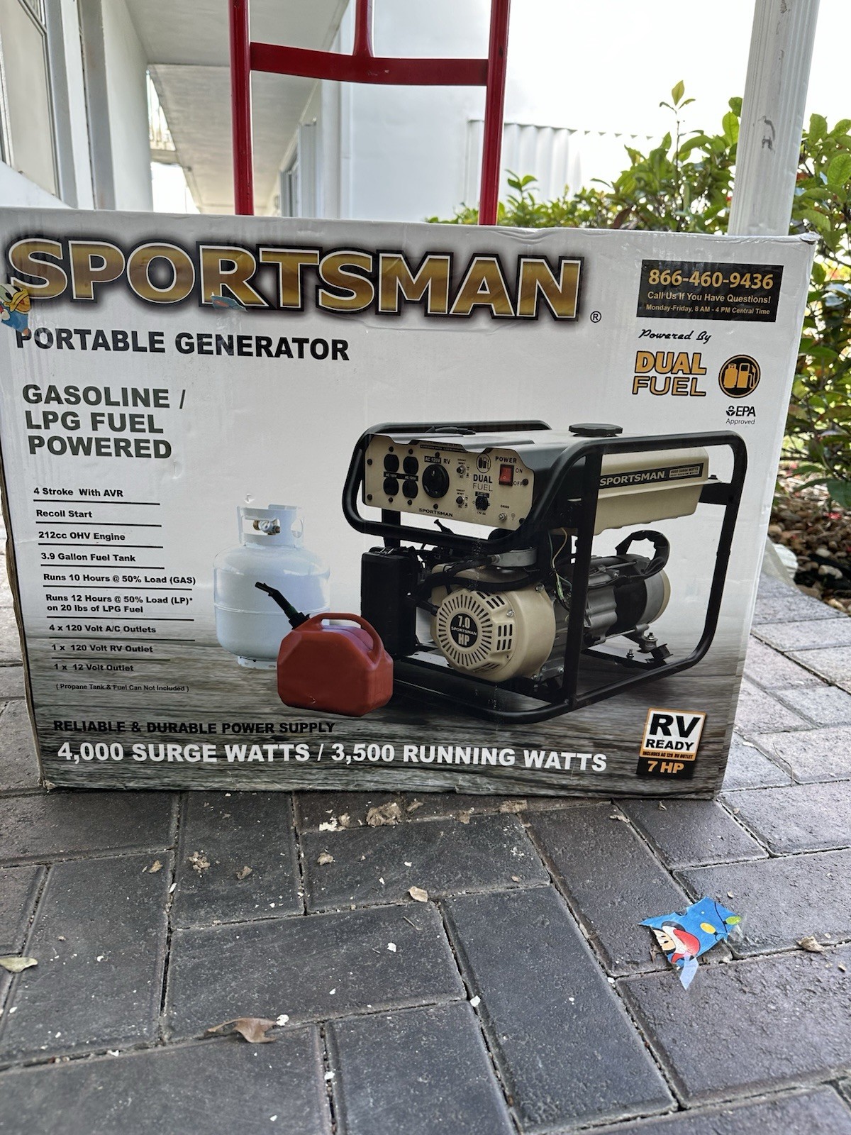 Sportsman Portable Generator 4000W Gasoline/LPG Fuel powered