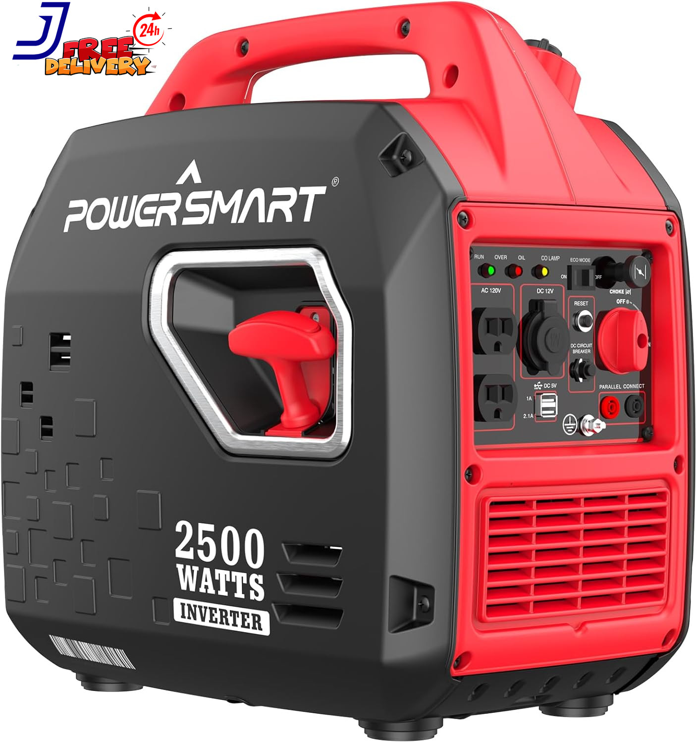 PowerSmart Ultra-Quiet 2,350-Watt Portable Gas Inverter Generator with CO Sensor