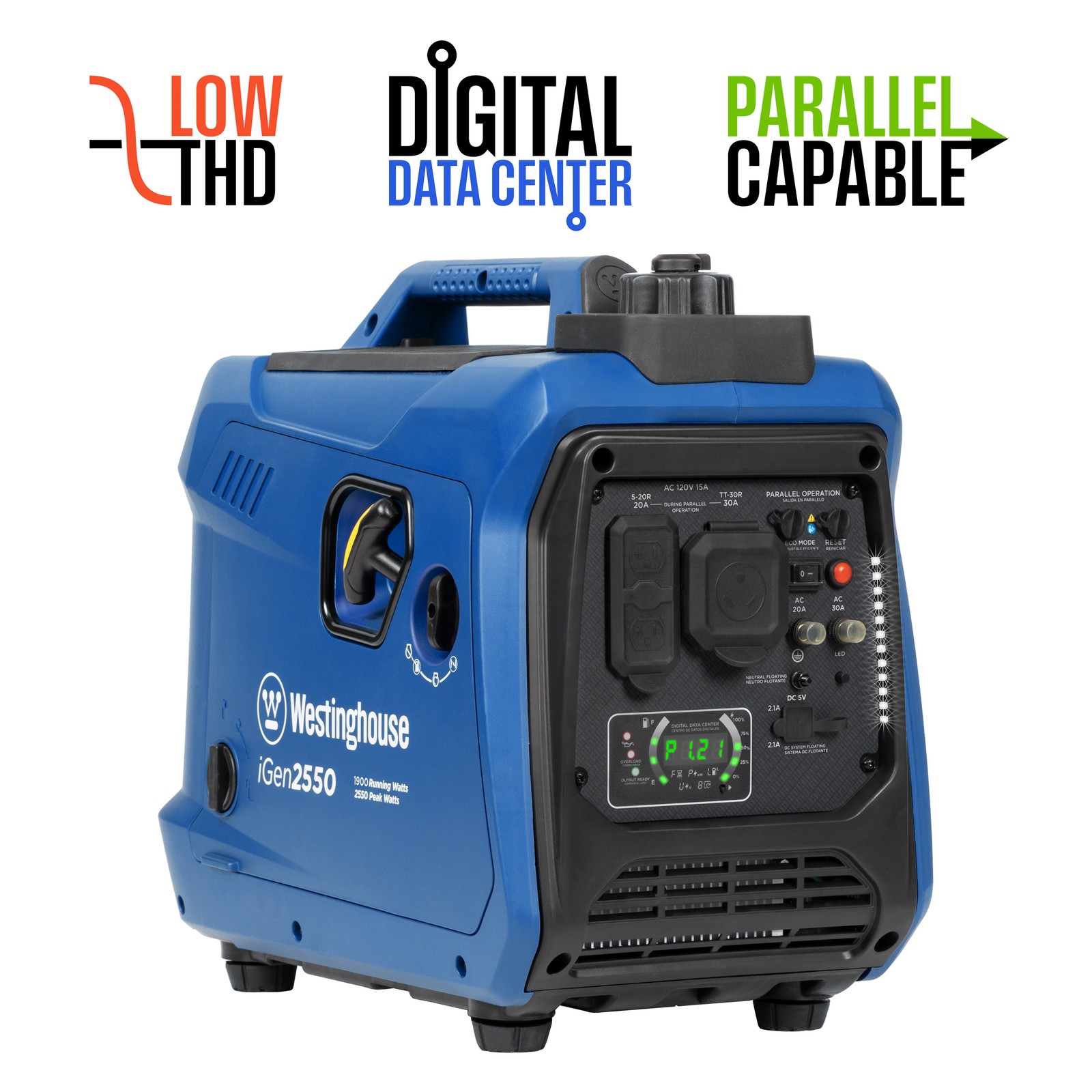 Westinghouse Open Box 2,550-Watt Gas Powered Portable Inverter Generator