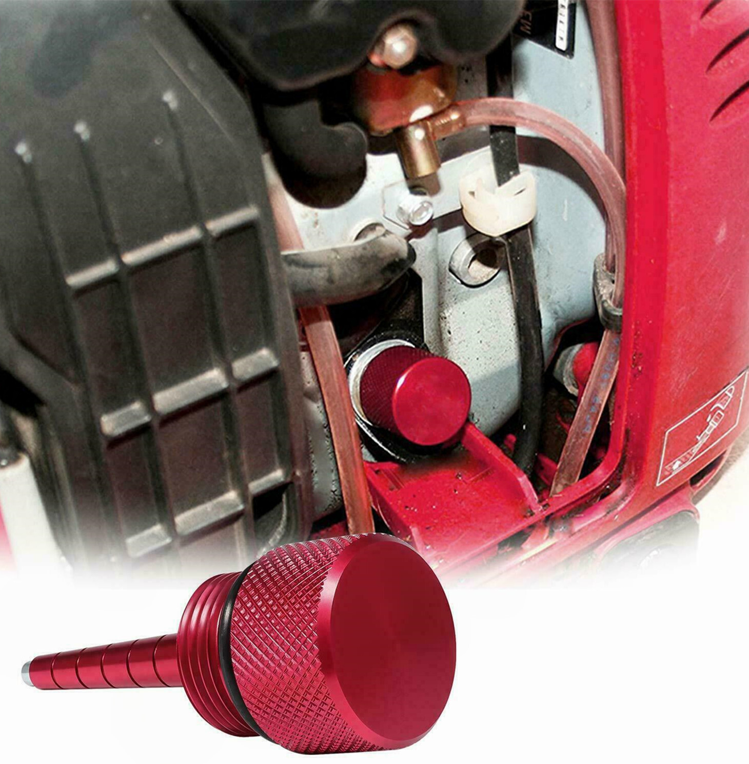 Magnetic Oil Dipstick Generator Oil Dip Stick Red for Honda EU2200i Generator