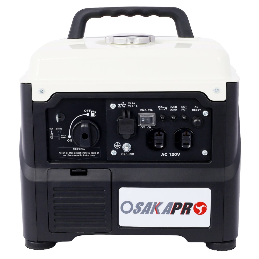 Ultra-Quiet 1200W Inverter Generator, EPA, Eco-Mode, Lightweight for Camping Use