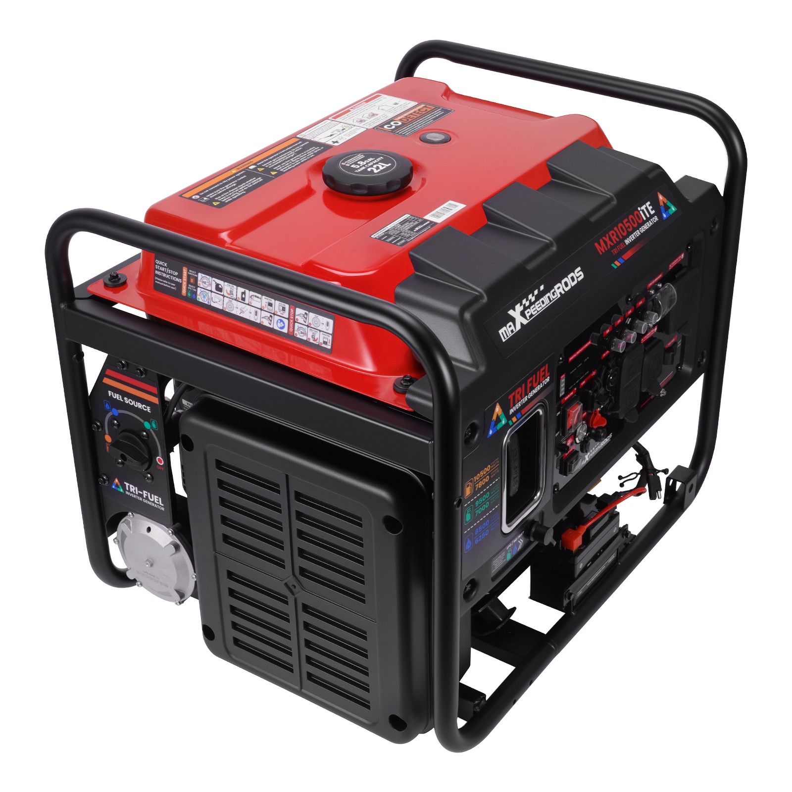 Pure Sine Wave 120/240V Inverter Generator Tri-Fuel 50A for Trailer & Camper