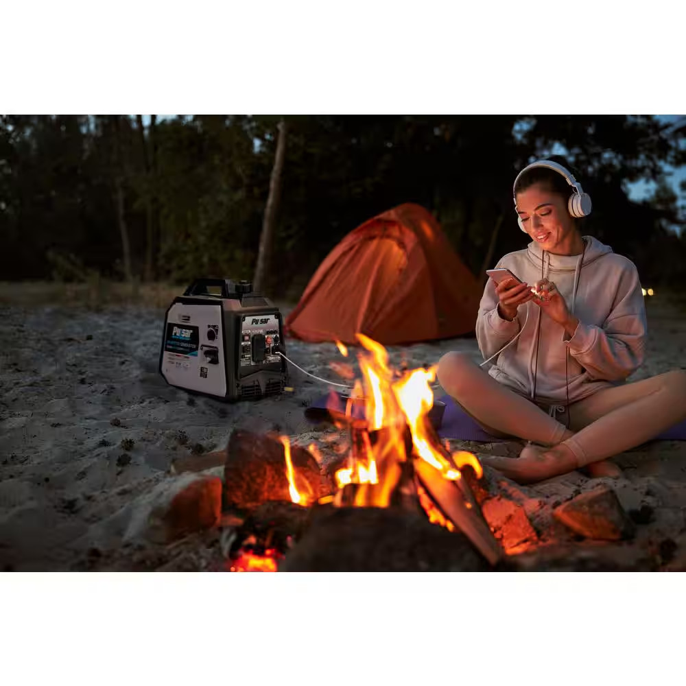 1600-Watt Recoil Start Gasoline Powered Inverter Generator with CO Alert