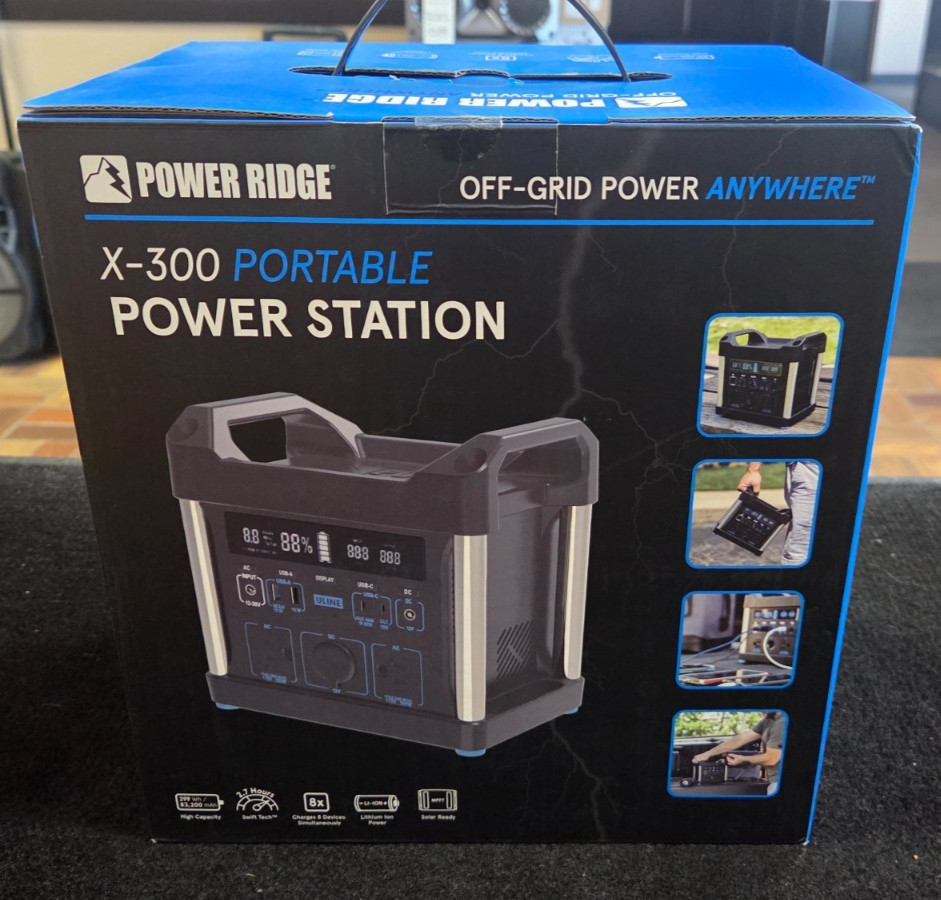 Power Ridge X-300 Portable Power Station 296Wh Lithium-Ion Battery Generator