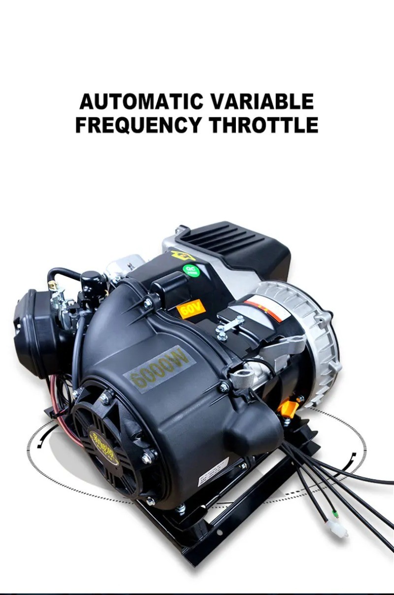 Silent Dual-Cooling Electric Vehicle Range Extender Generator Tricycle