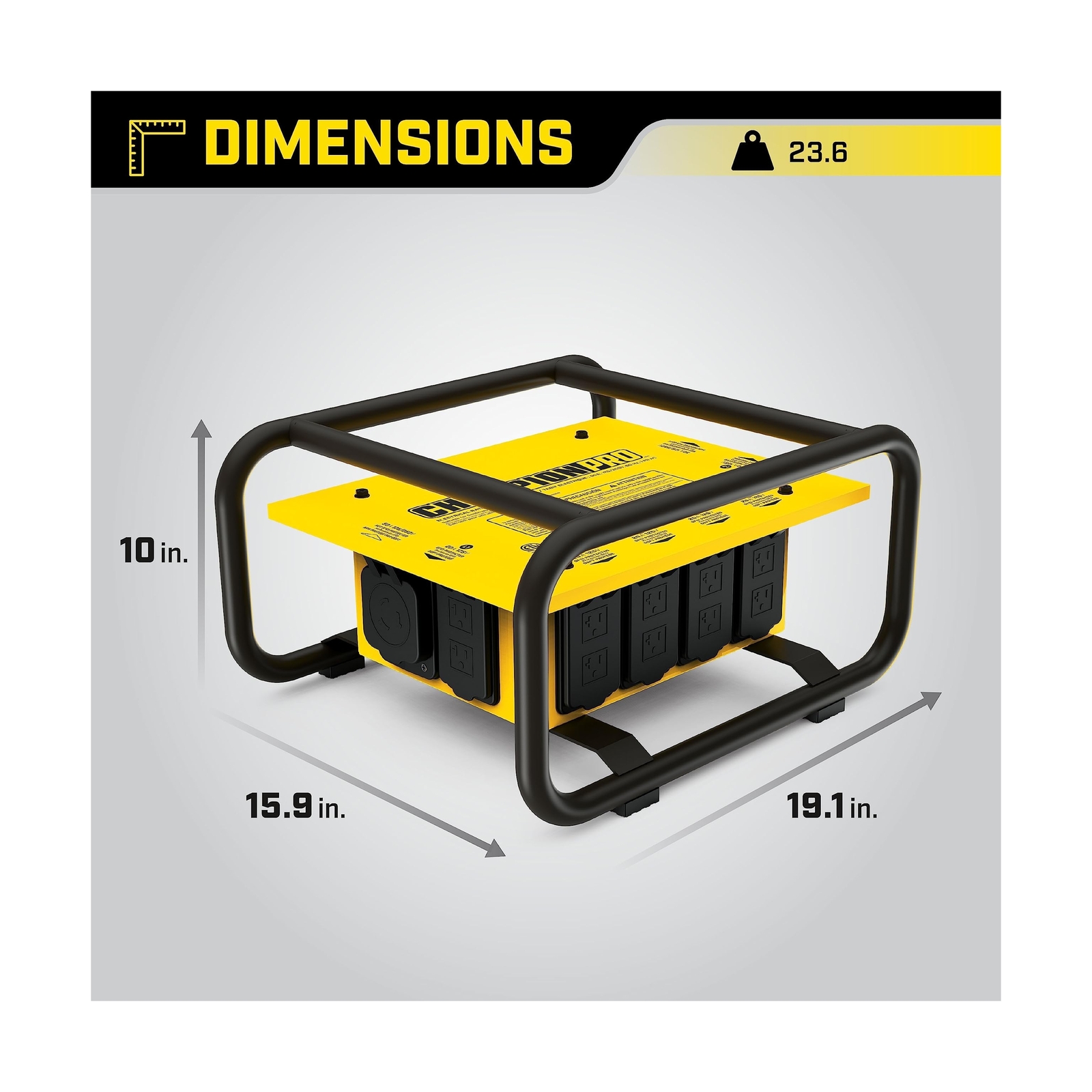 Champion Power Equipment 201174 Pro Grade OSHA Compliant Power Distribution B…