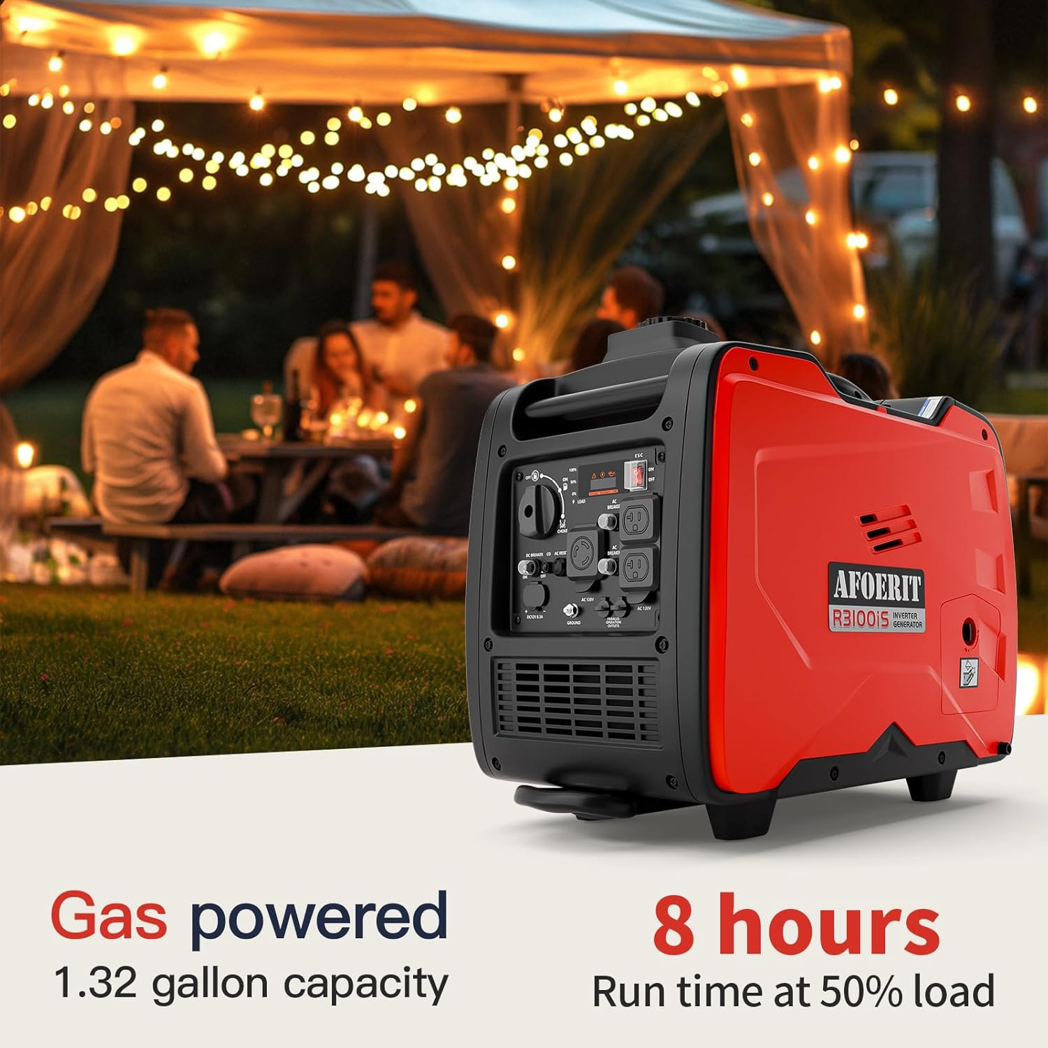 3500 Watt Inverter Generator Portable, Quiet and Lightweight Gas Generaror for C