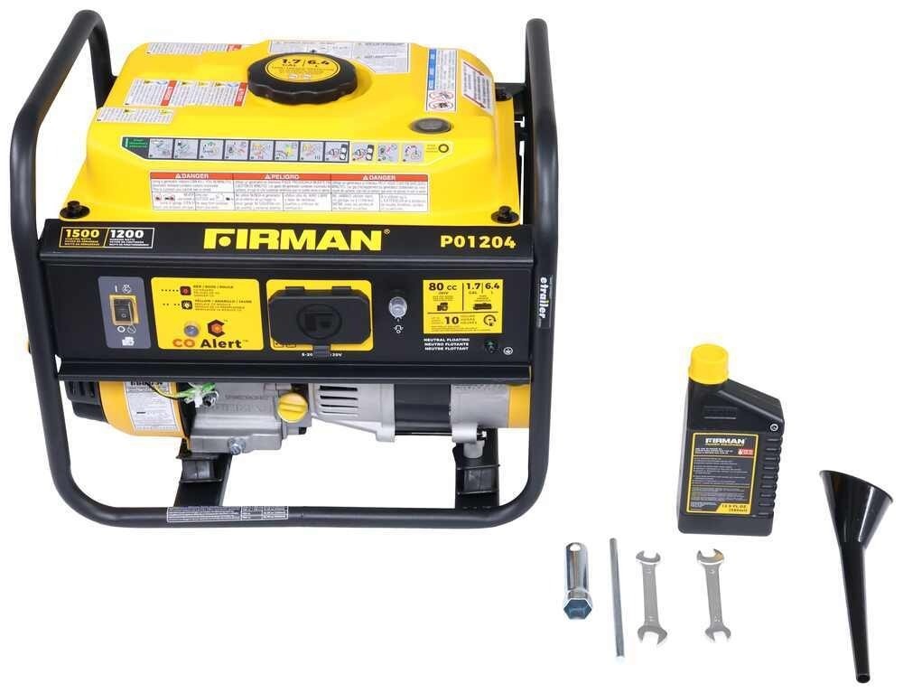 Firman 1500W Portable Gas Generator 1200W RV Camping Manual Start