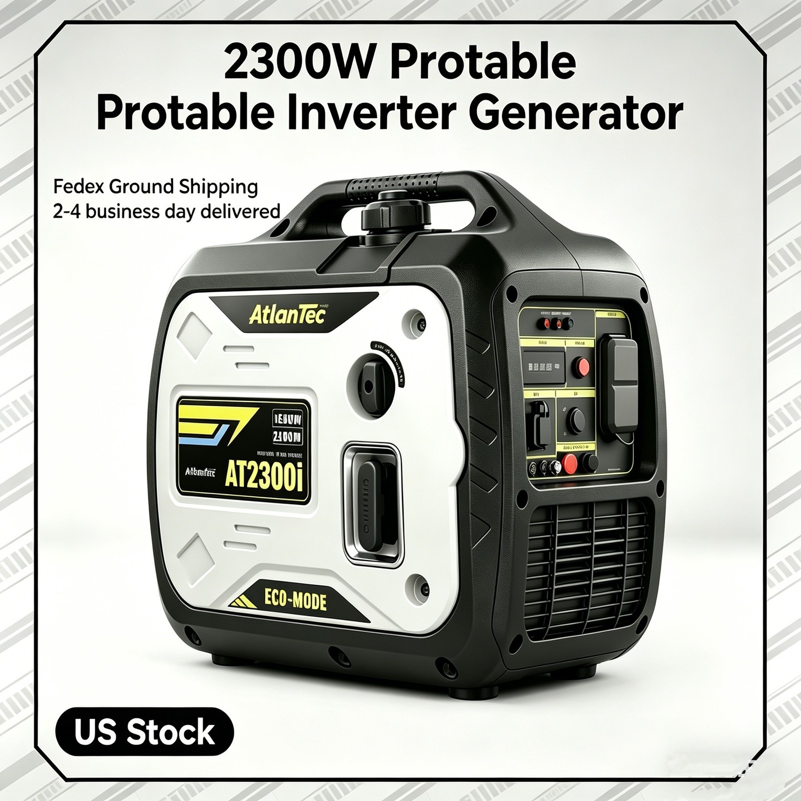 2300W Inverter Generator Gas Power Campe RV Home Backup Job site Construction