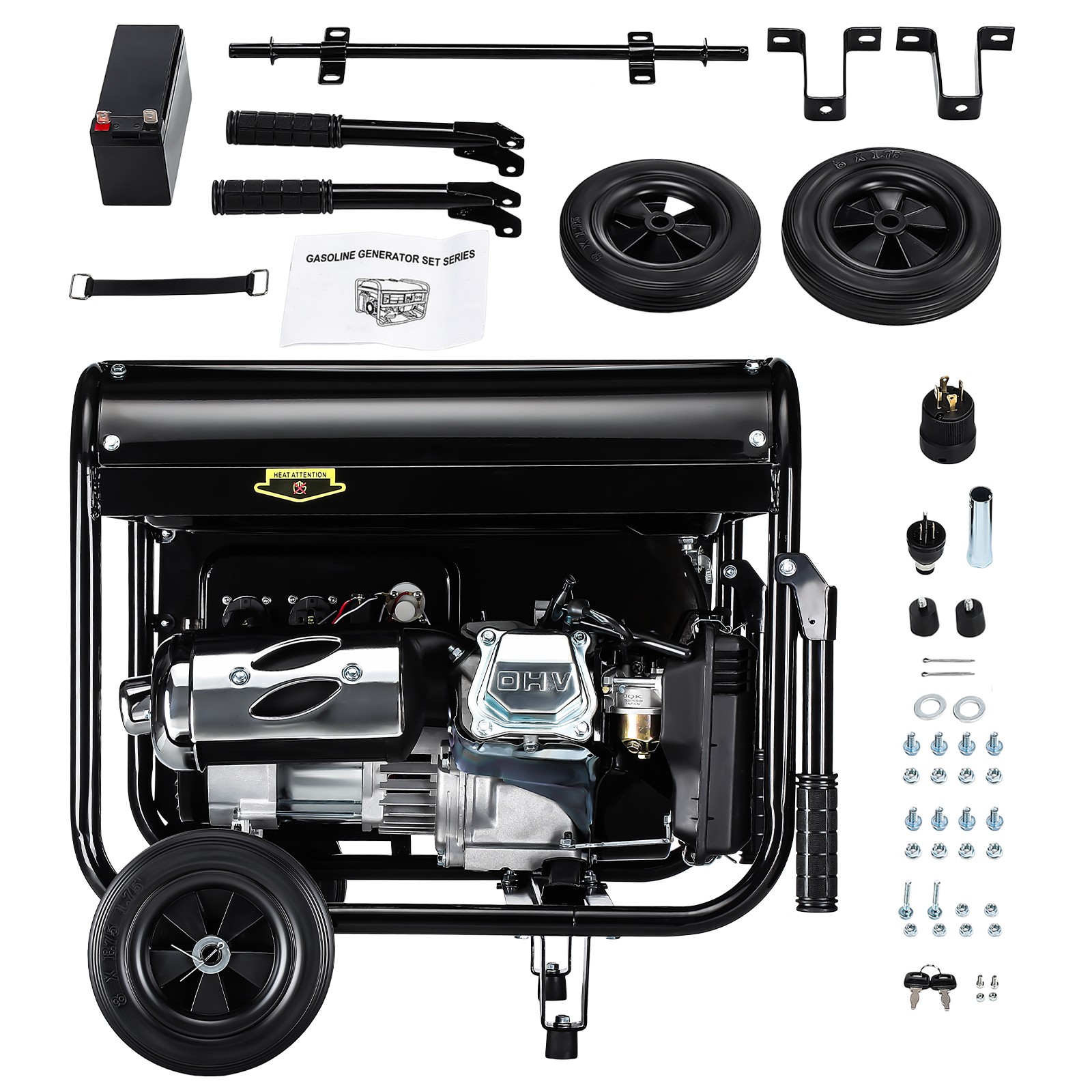 3600W Portable Inverter Generator Gas Powered Quiet-for Home Backup Construction