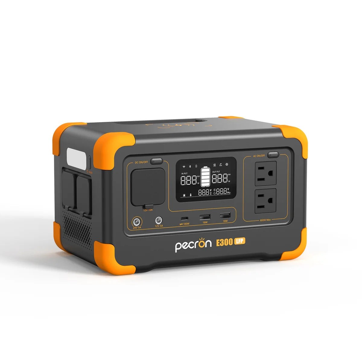 Portable Power Station 300W 288Wh LiFePO4 Solar Generator Home Backup