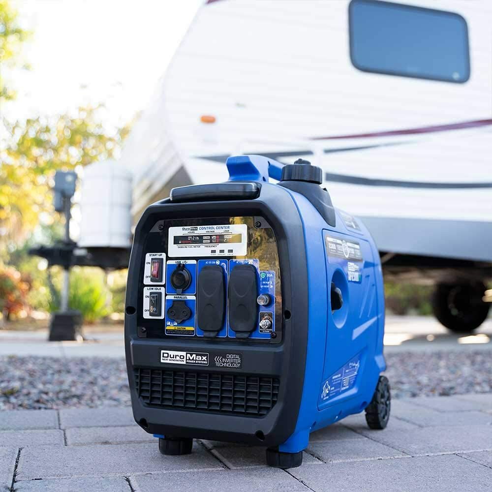 DuroMax 2,300-W Quiet Portable Hybrid RV Ready Dual Fuel Gas Inverter Generator