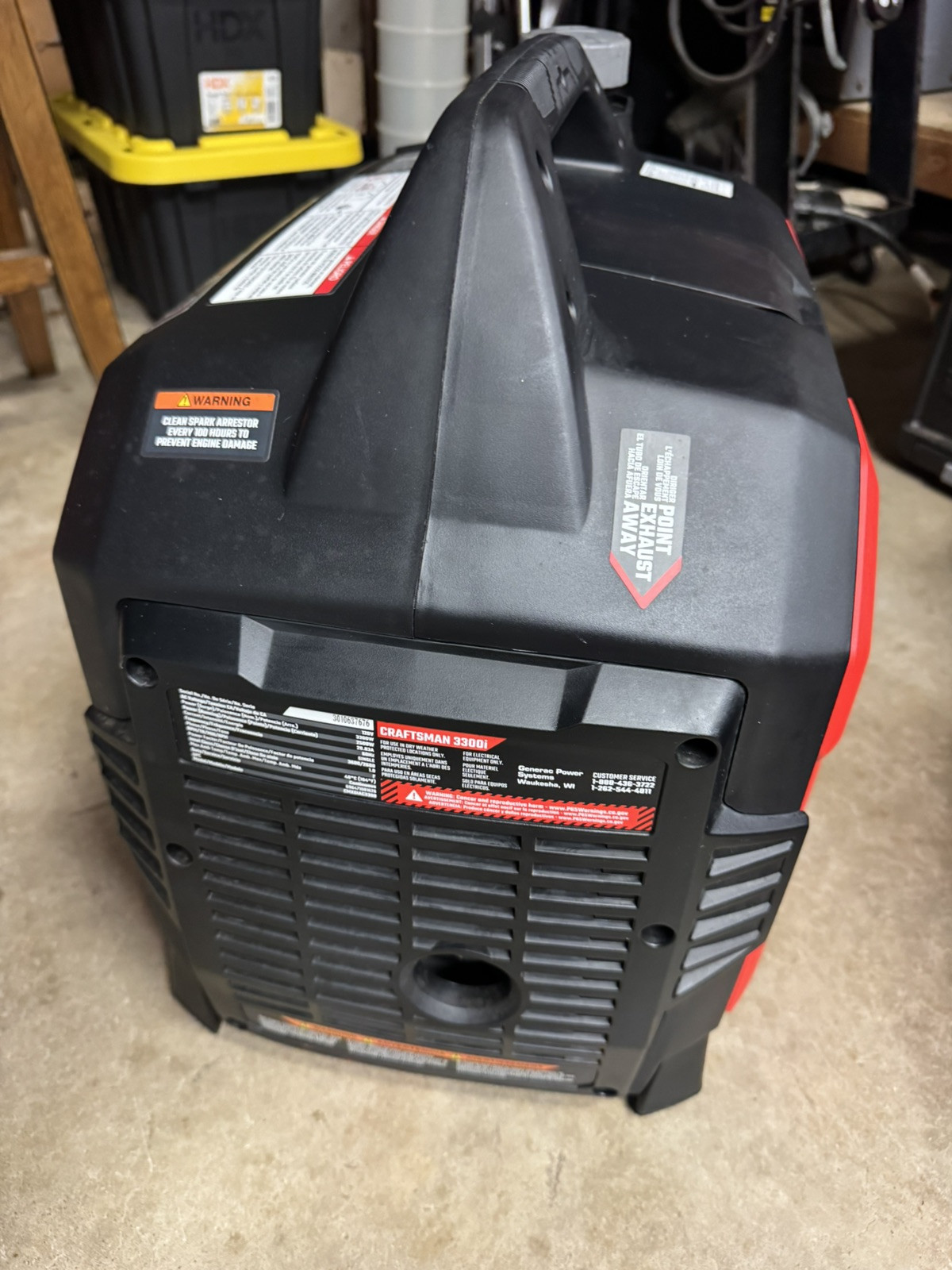Craftsman 3300W Gasoline Powered Portable Inverter Generator