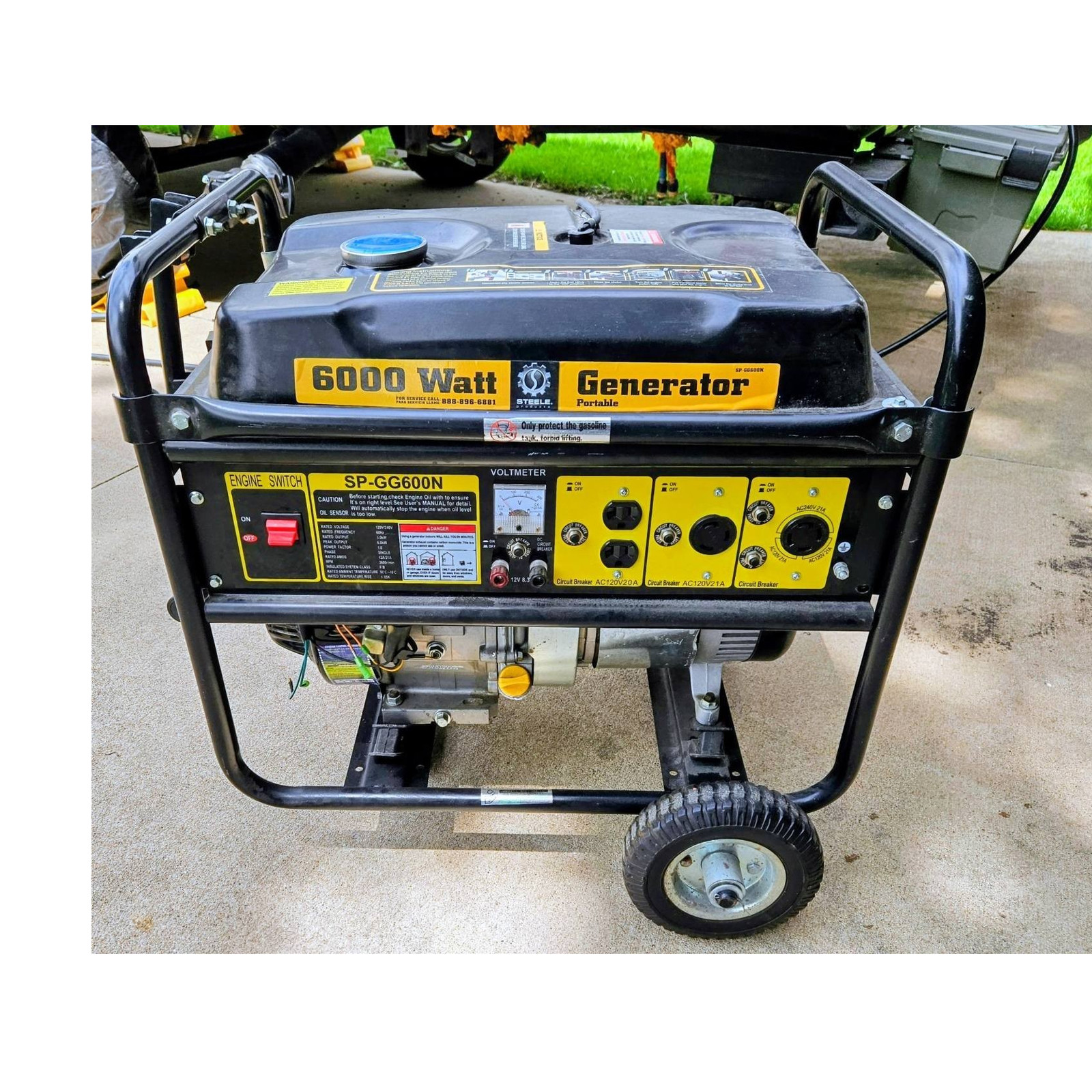 Steele Products SP-GG600N (often listed as SP-6000N) is a 6000-watt $350 OBO