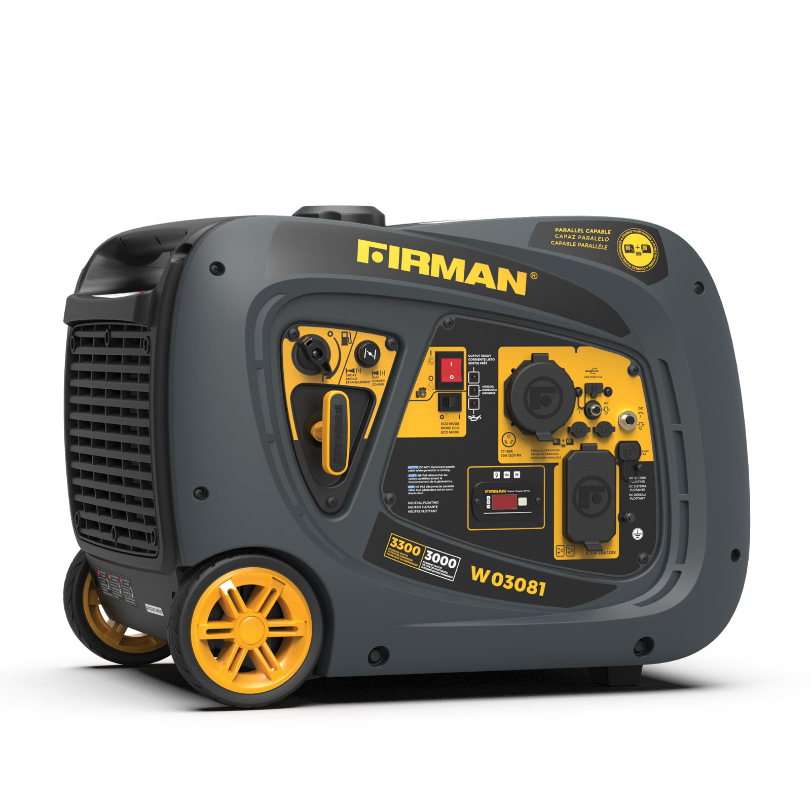 FIRMAN W03081F 3300W Inverter Portable Generator – Certified Refurbished