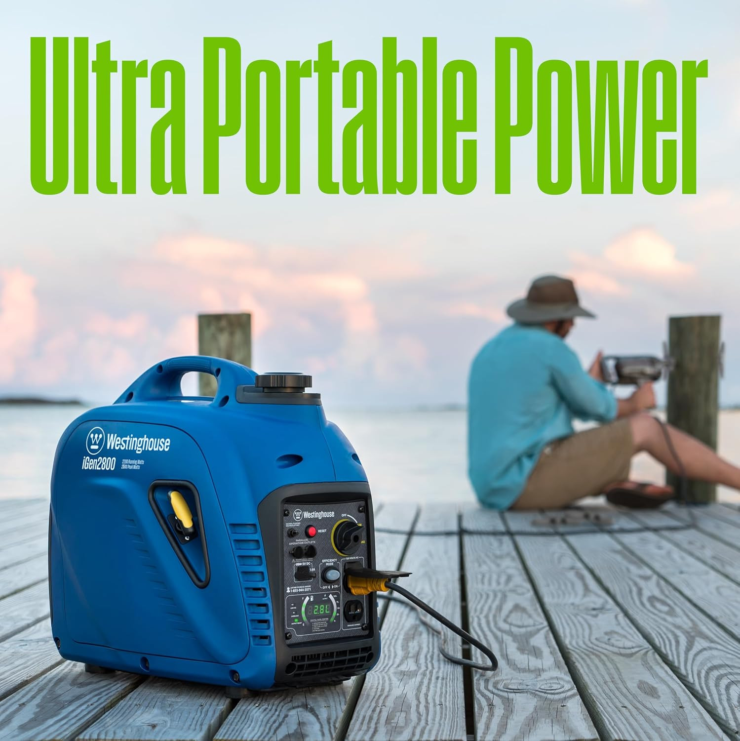 Westinghouse 2800 Peak Watt Super Quiet & Lightweight Portable Inverter Generato