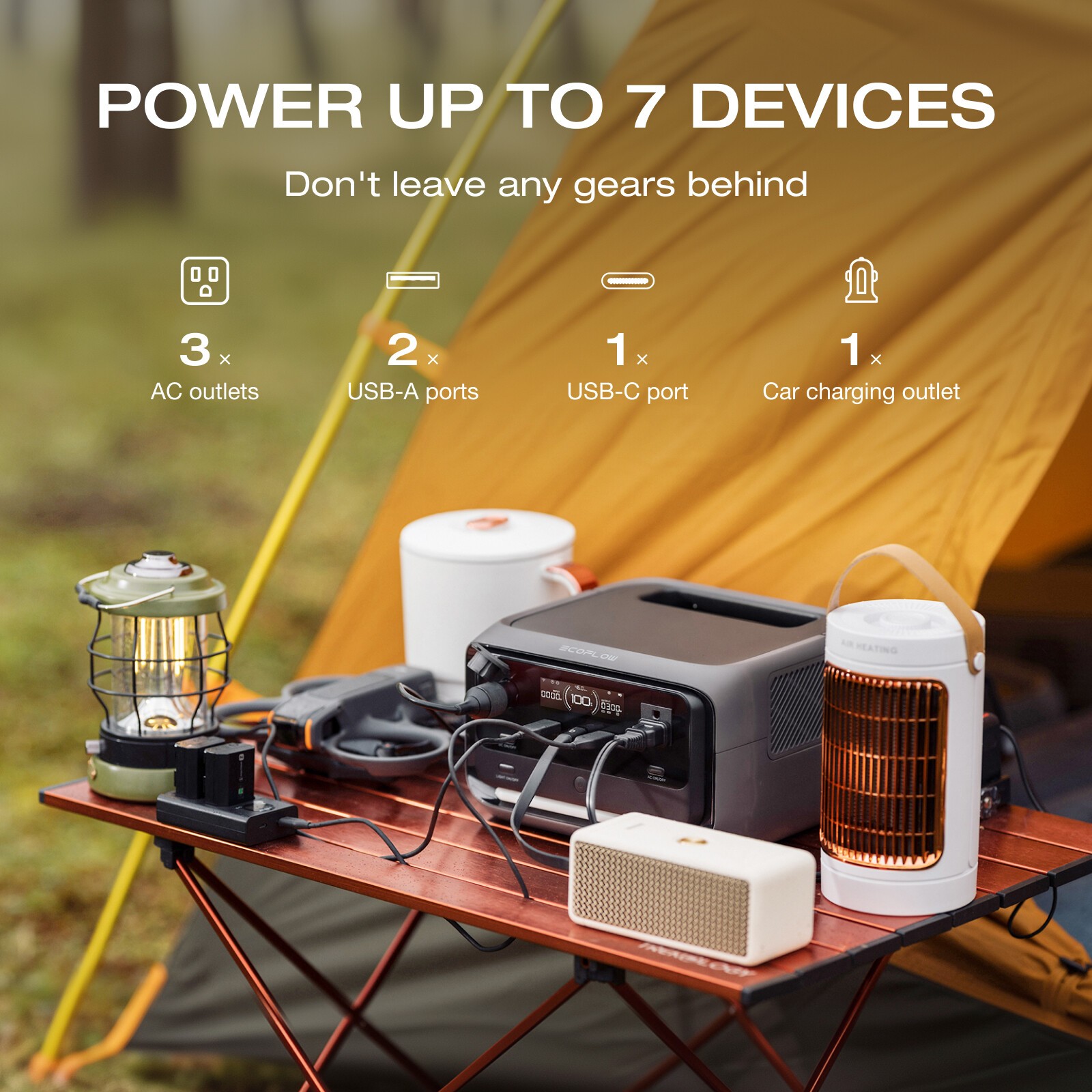 EcoFlow River 3 Plus 286Wh Wireless Boost Combo & 5000mAh RAPID Power Bank