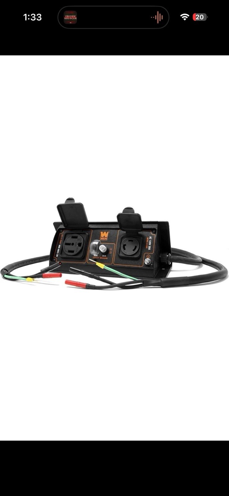 Wen GNA50i Parallel Connection Kit 50-Amp 6000-Watt for Inverter Generators