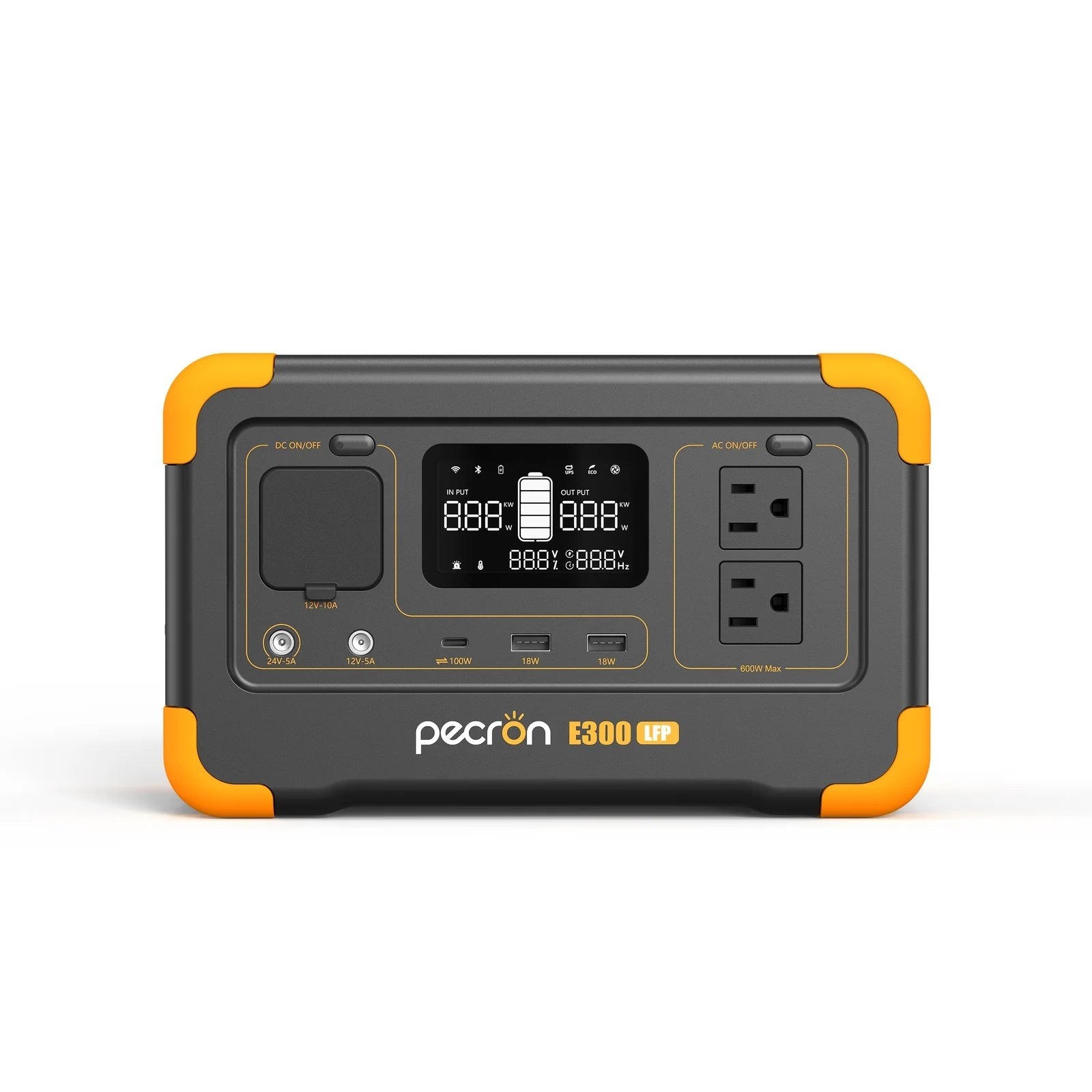 Portable Power Station 300W 288Wh LiFePO4 Solar Generator Home Backup