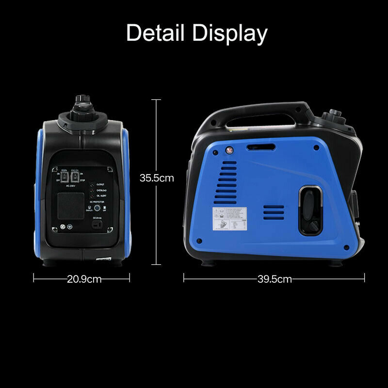 220V 800W Portable Silent Gasoline Power Inverter For Outdoor Camping