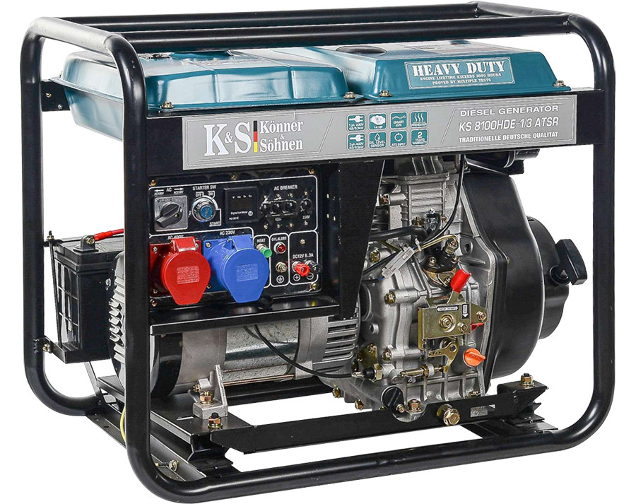 KS8100HDE-1/3ATS Emergency Generator 230V 400V Diesel Emergency Generator 6.5kW