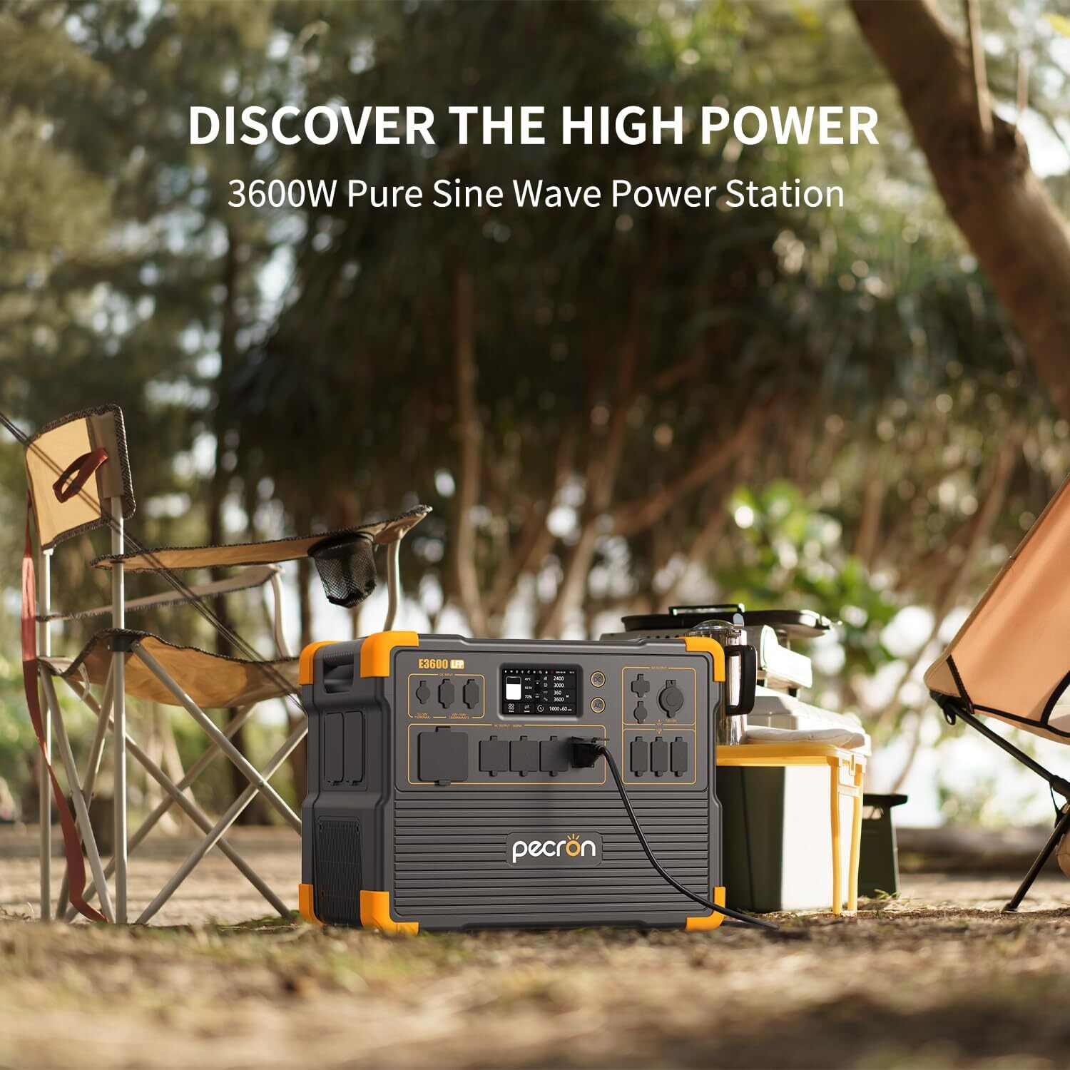 PECRON 2*e3600lfp Portable Power Station 3072Wh 3600W Home Backup Generator