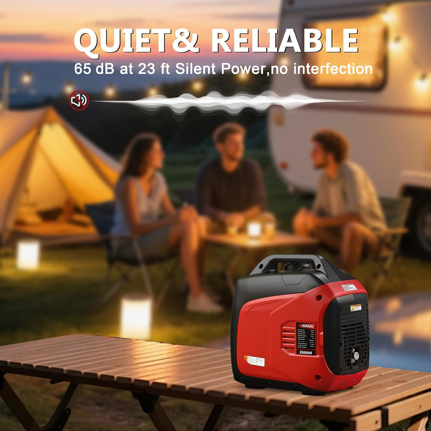 3200W Super Quiet Inverter Generator for Home & Camping – Eco Mode