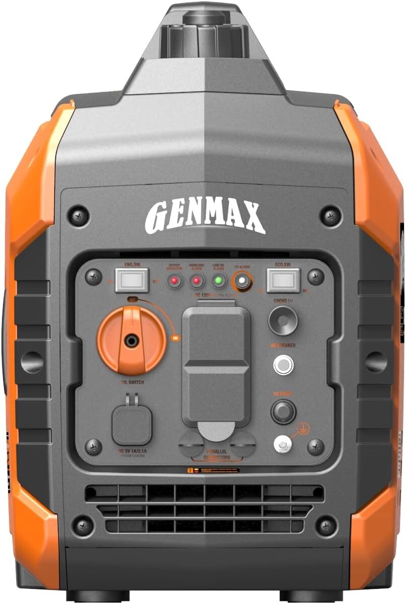 Lightweight 34 lbs Gas Generator with CO Safety Features for Home and Camping