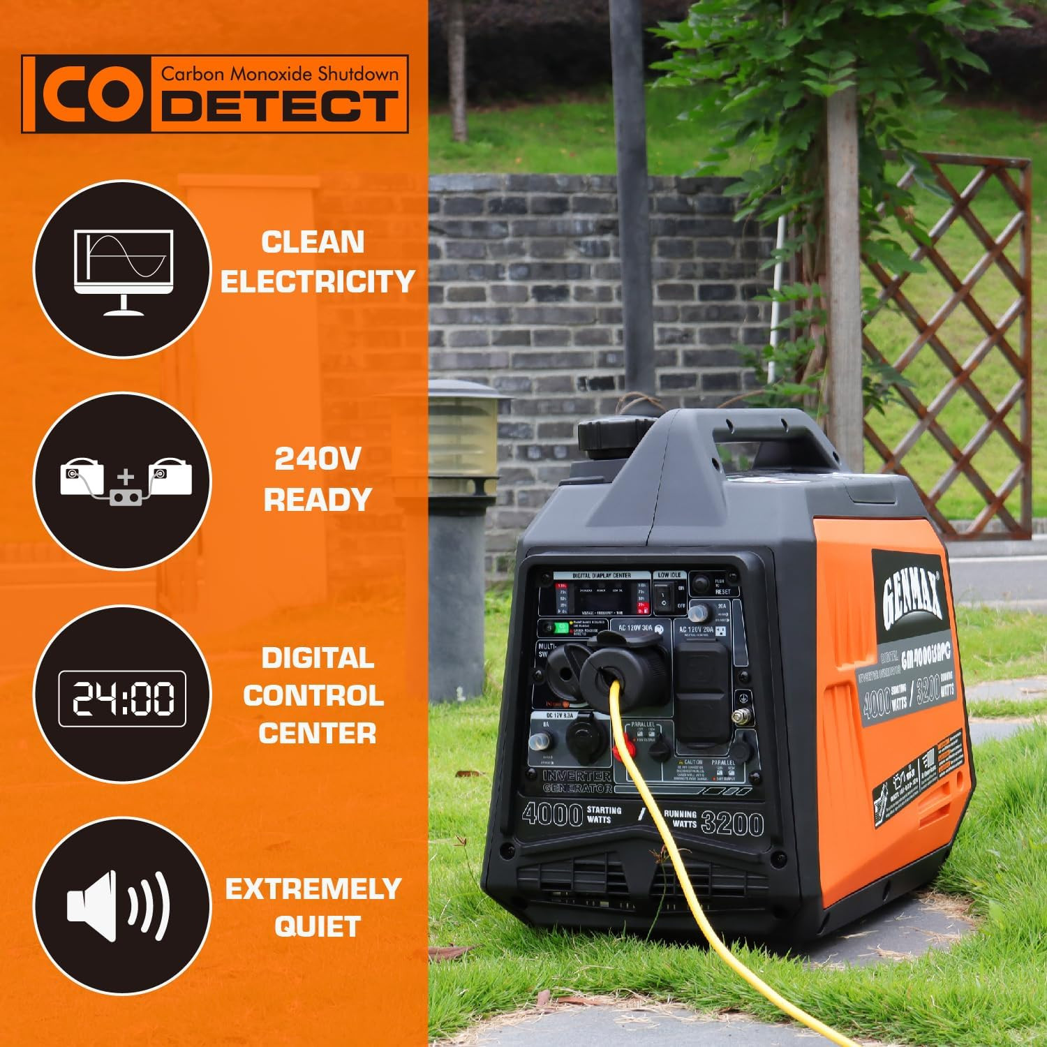 GENMAX Generator?Epa Compliant, Eco-Mode Feature, Ultra Lightweight for Backup H