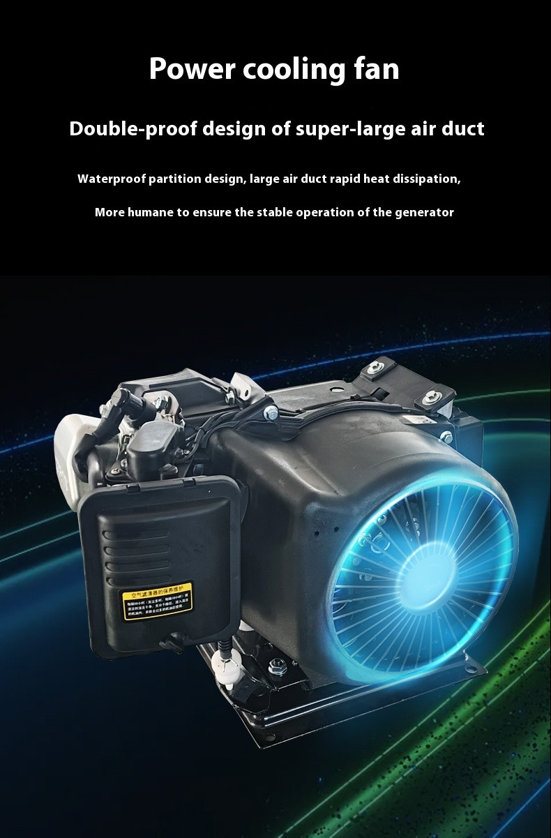 DC 48V 60V 72V Electric Vehicle Range Extender Low Noise Gasoline Generator