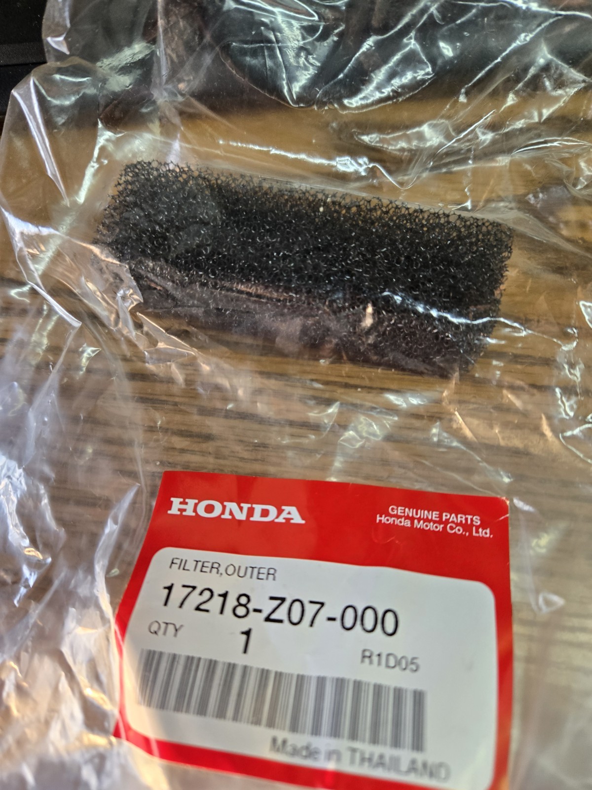 Honda Air Filter (OUTER) 17218-Z07-000 Genuine OEM $7.49 FREE SHIPPING