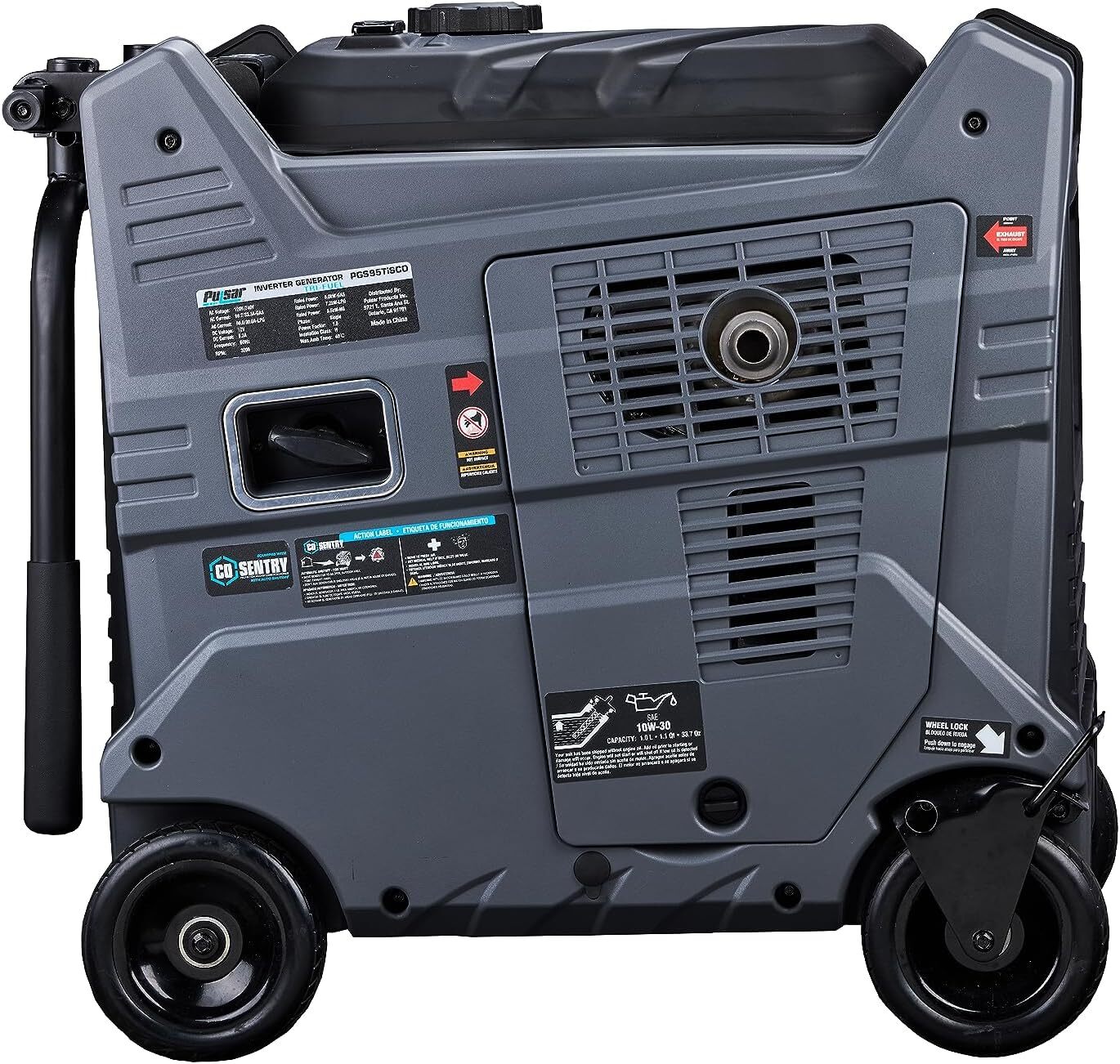 Pulsar 9500W Tri Fuel Gasoline Propane Natural Gas Portable Inverter Generator