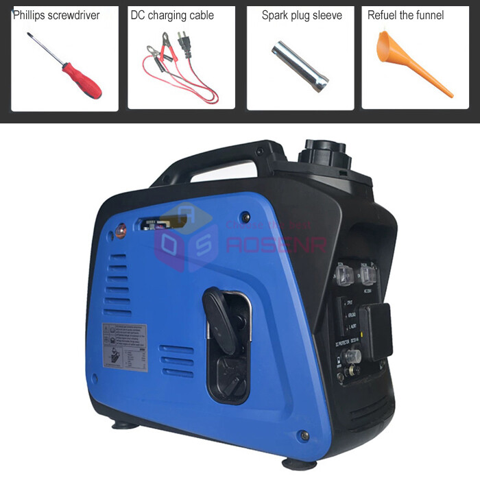 800W Portable Gasoline Power Inverter Generator Gasoline Electric Power Unit
