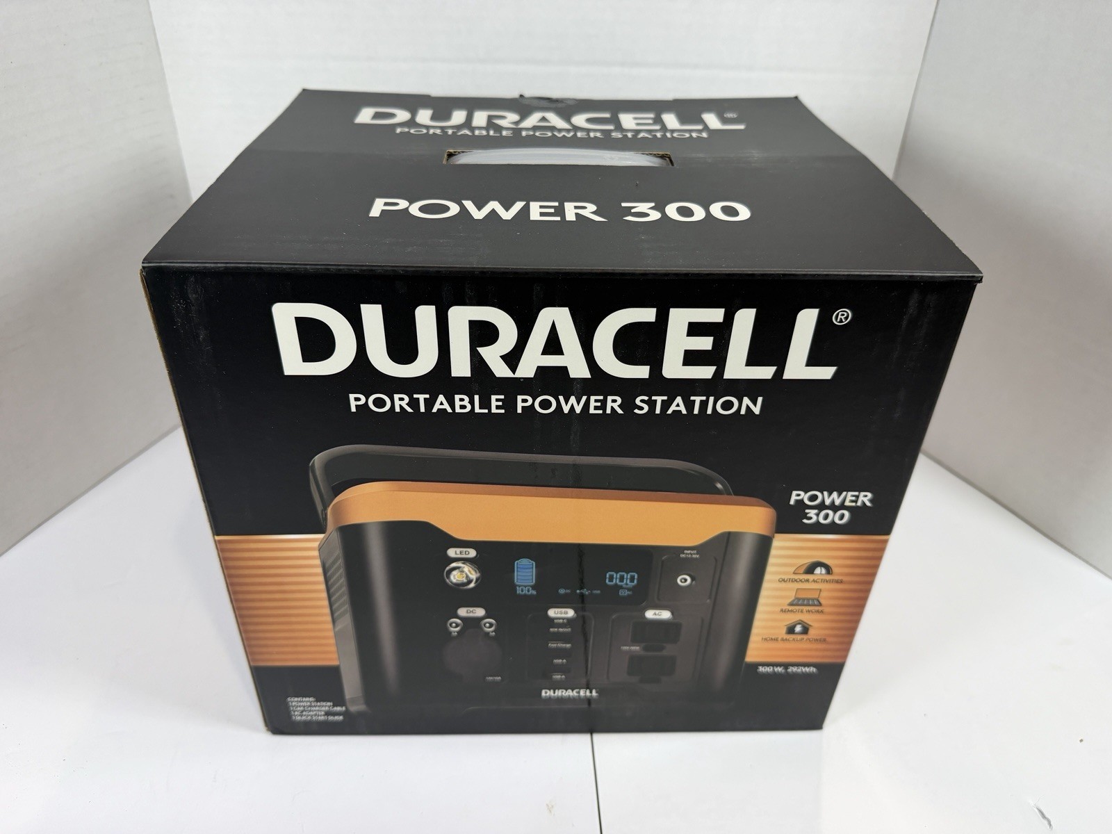Duracell Power 300 Portable Power Station 292Wh Backup Battery Generator New