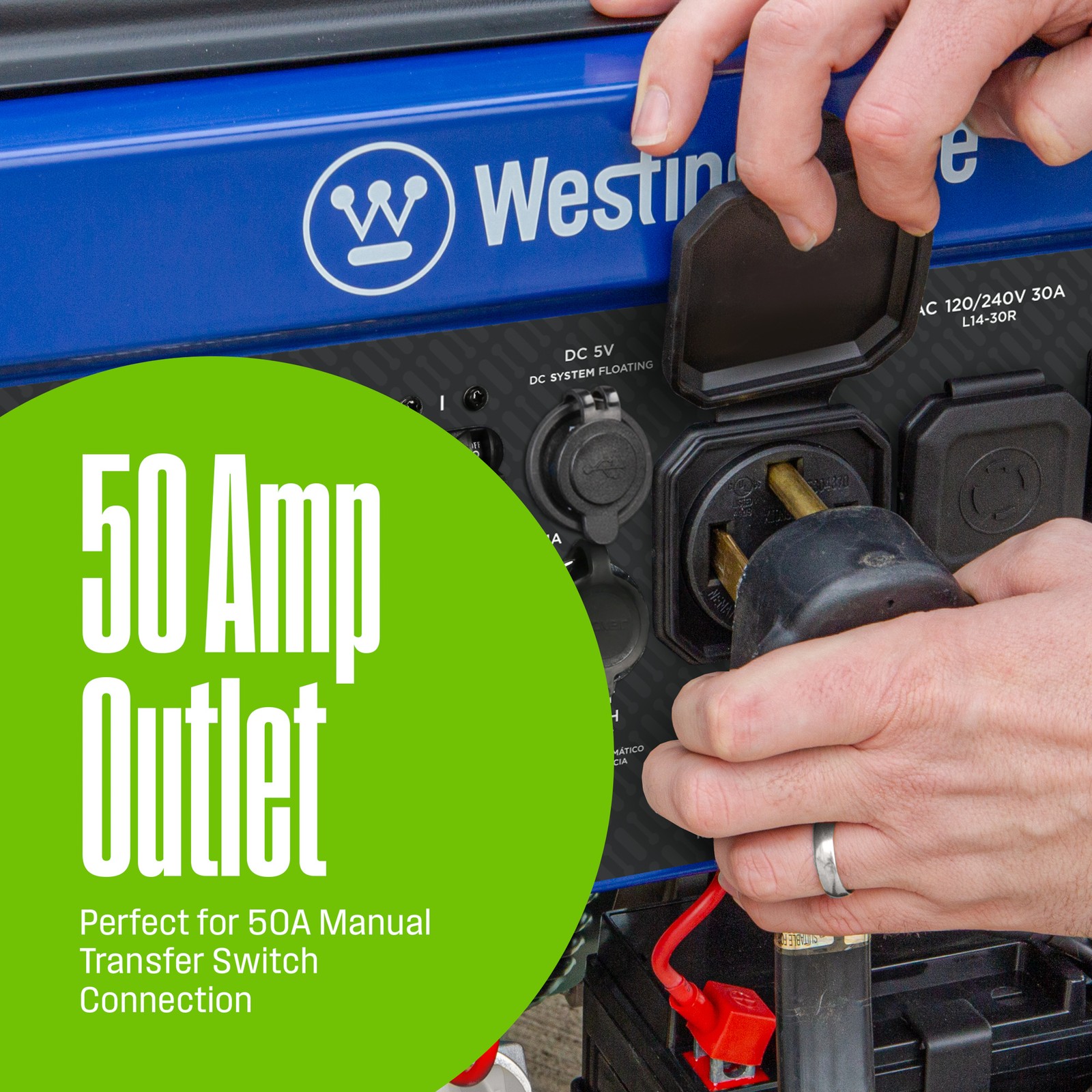 Open Box Westinghouse Generator Model WGen10500TFc Tri Fuel