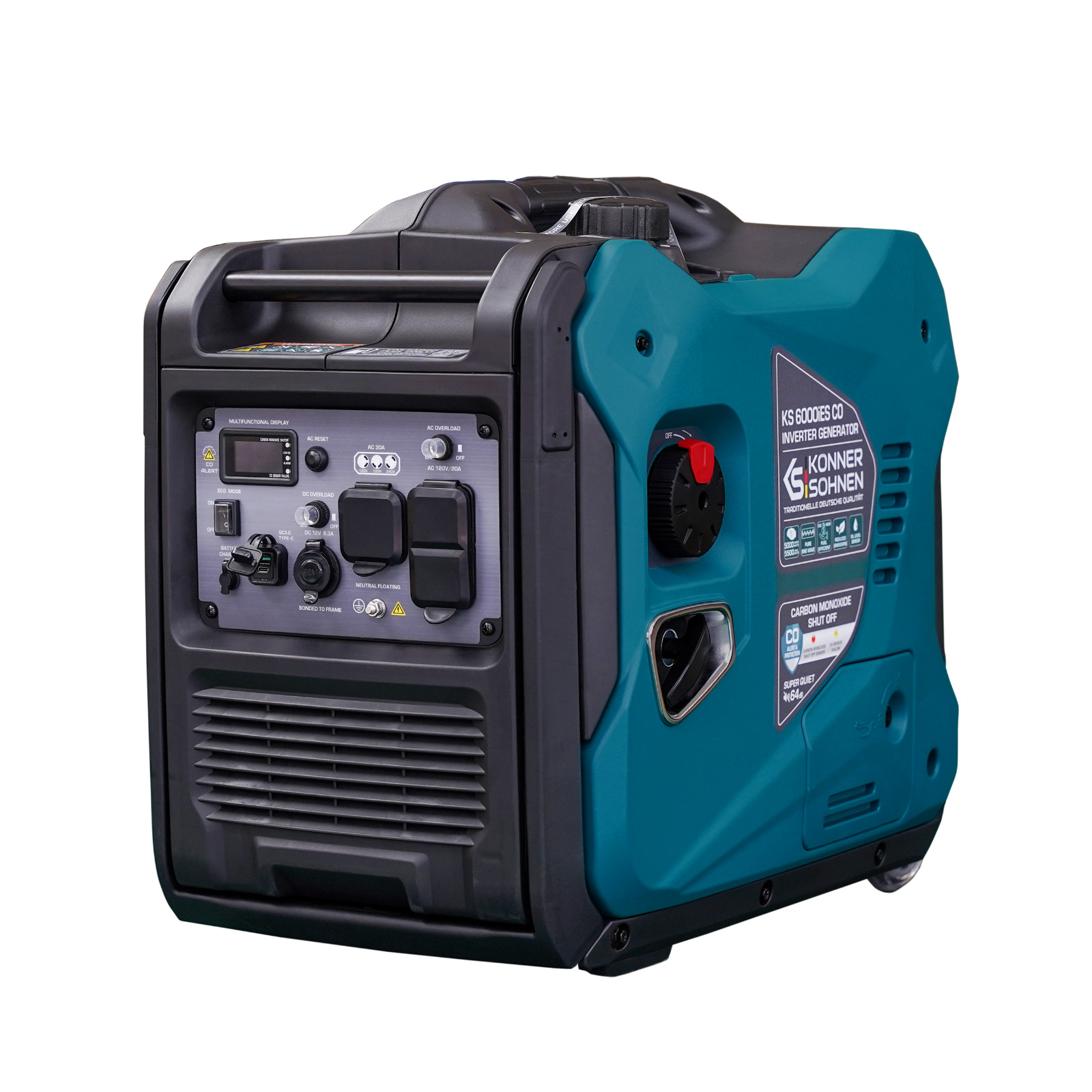 Könner & Söhnen KS 6000iES CO portable gasoline inverter generator