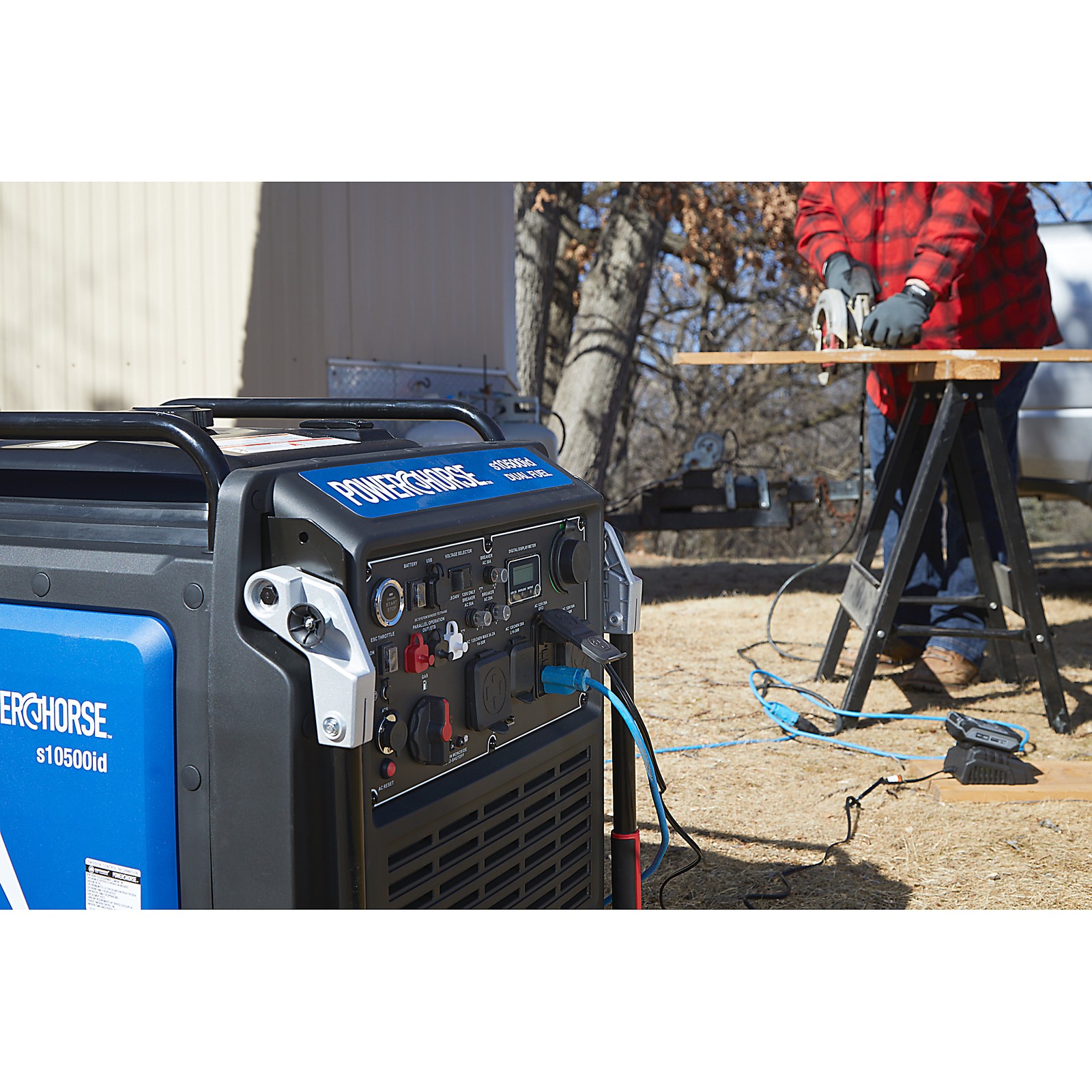 Powerhorse Inverter Generator, 10,500 Surge Watts, 8300 Rated Watts, 120/240V,