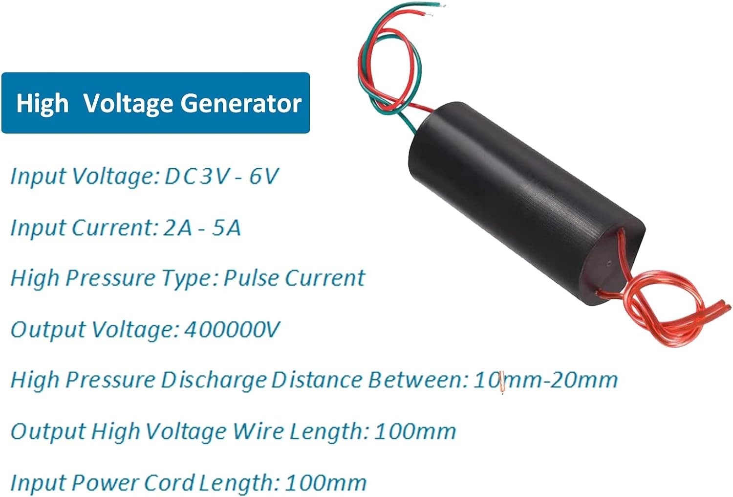 2pcs High Voltage Power Module – 400kV Transformer for Electronics & Science