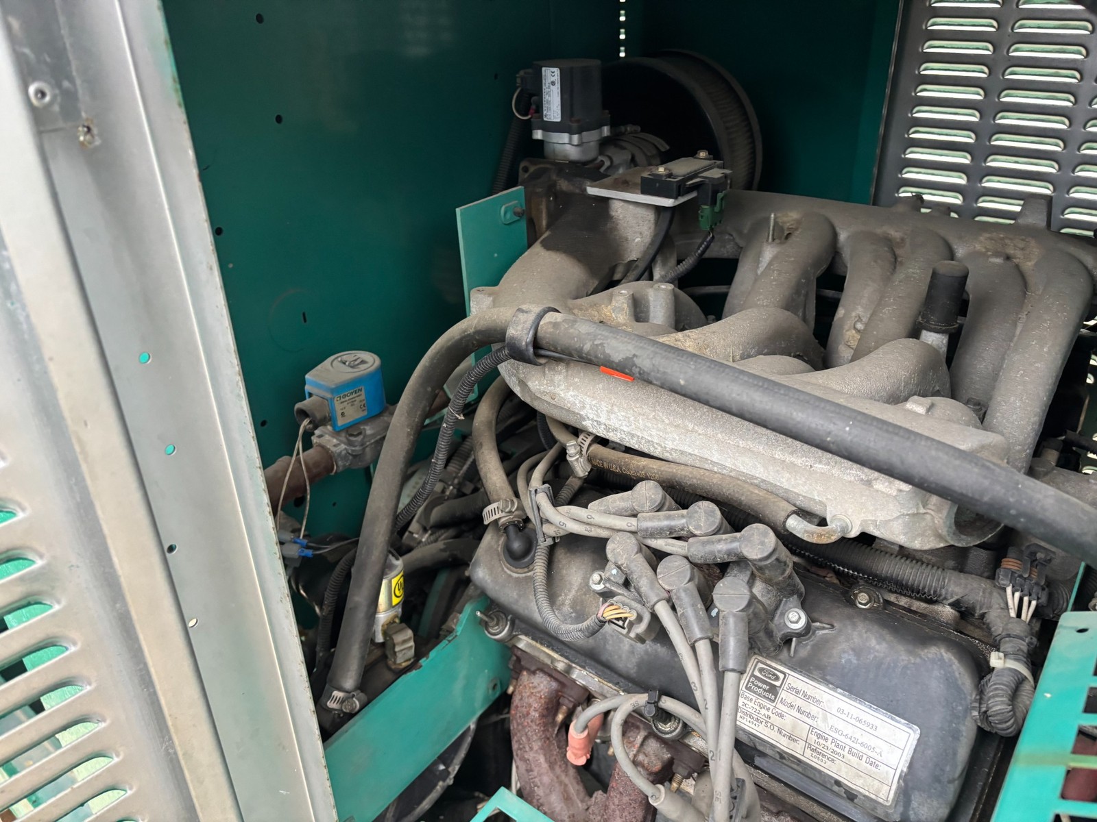 Cummins KW:35 Volts:120/240 AMPS:121.4 KVA:43.7 HRS:801 GGFD-563663