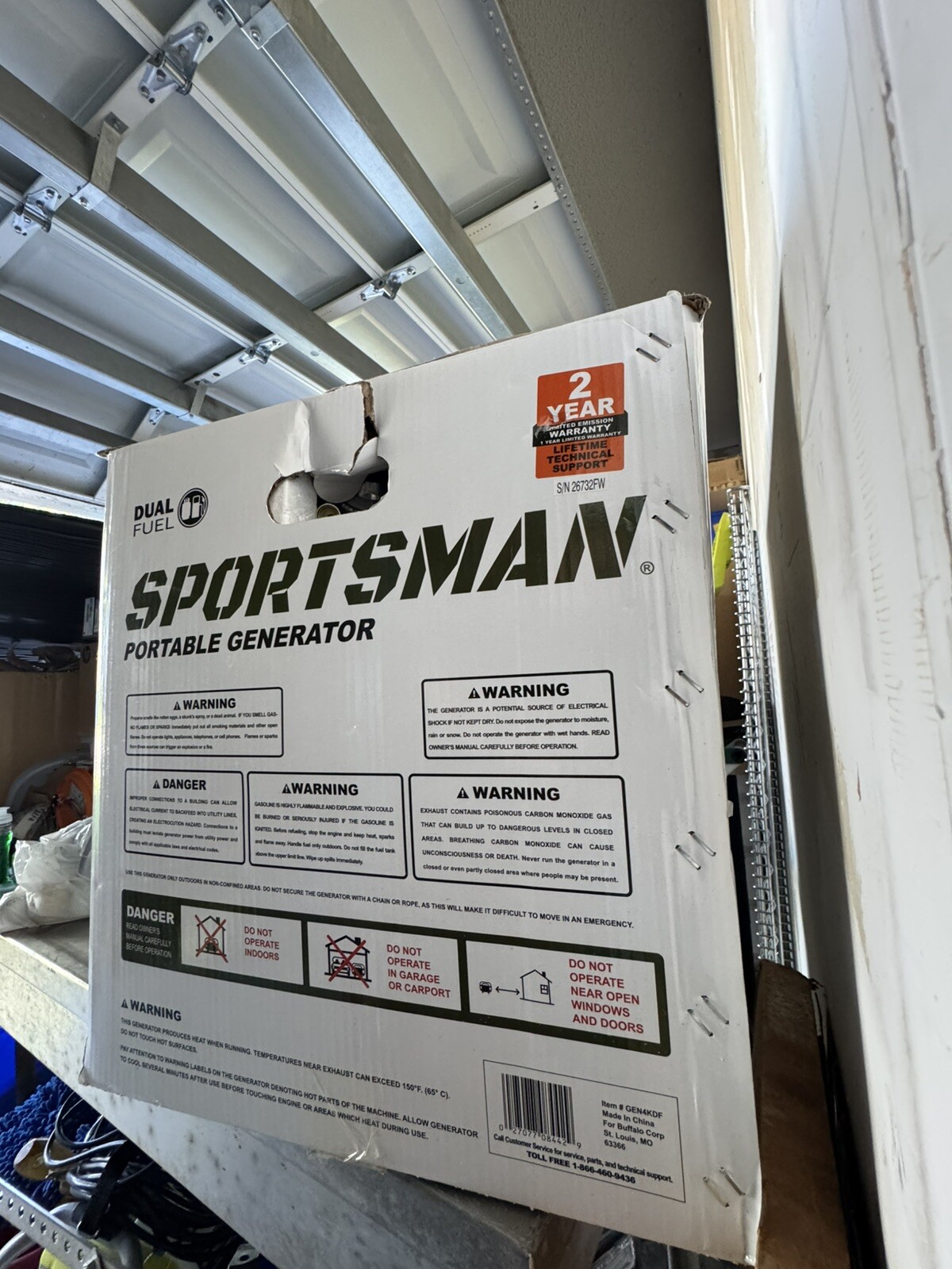 Sportsman GEN4000DF 4000W 7 HP Dual Fuel Generator