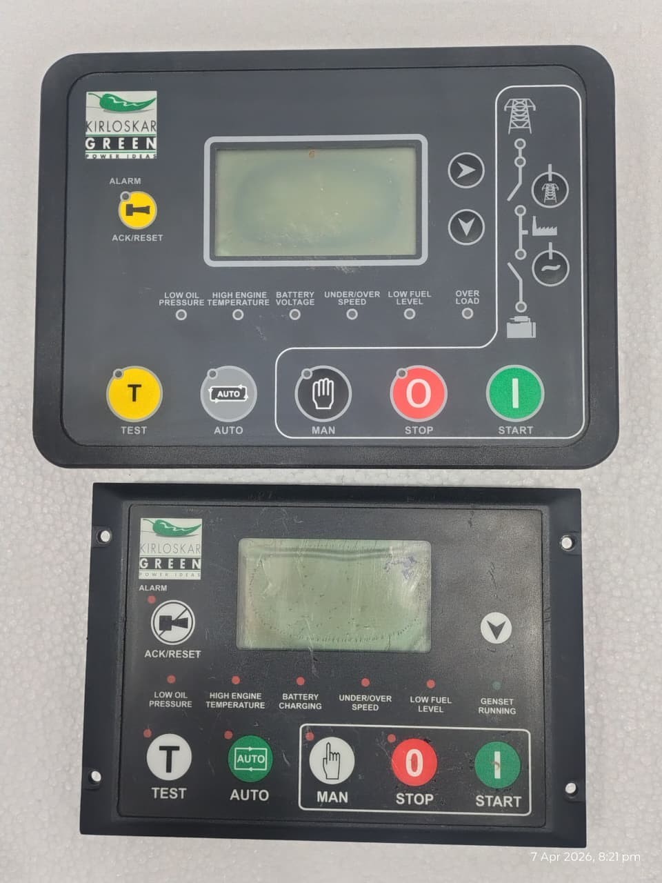 Sell Parts Lot Of 2 Piece Kirloskar Green KG934V1 W AKG 545 Generator Controller