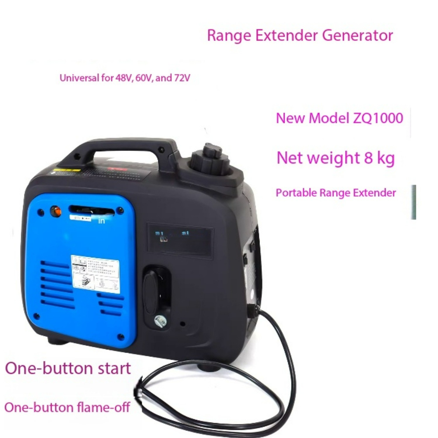 Portable Range Extender Plug-in-free DC Generator for Electric Vehicles